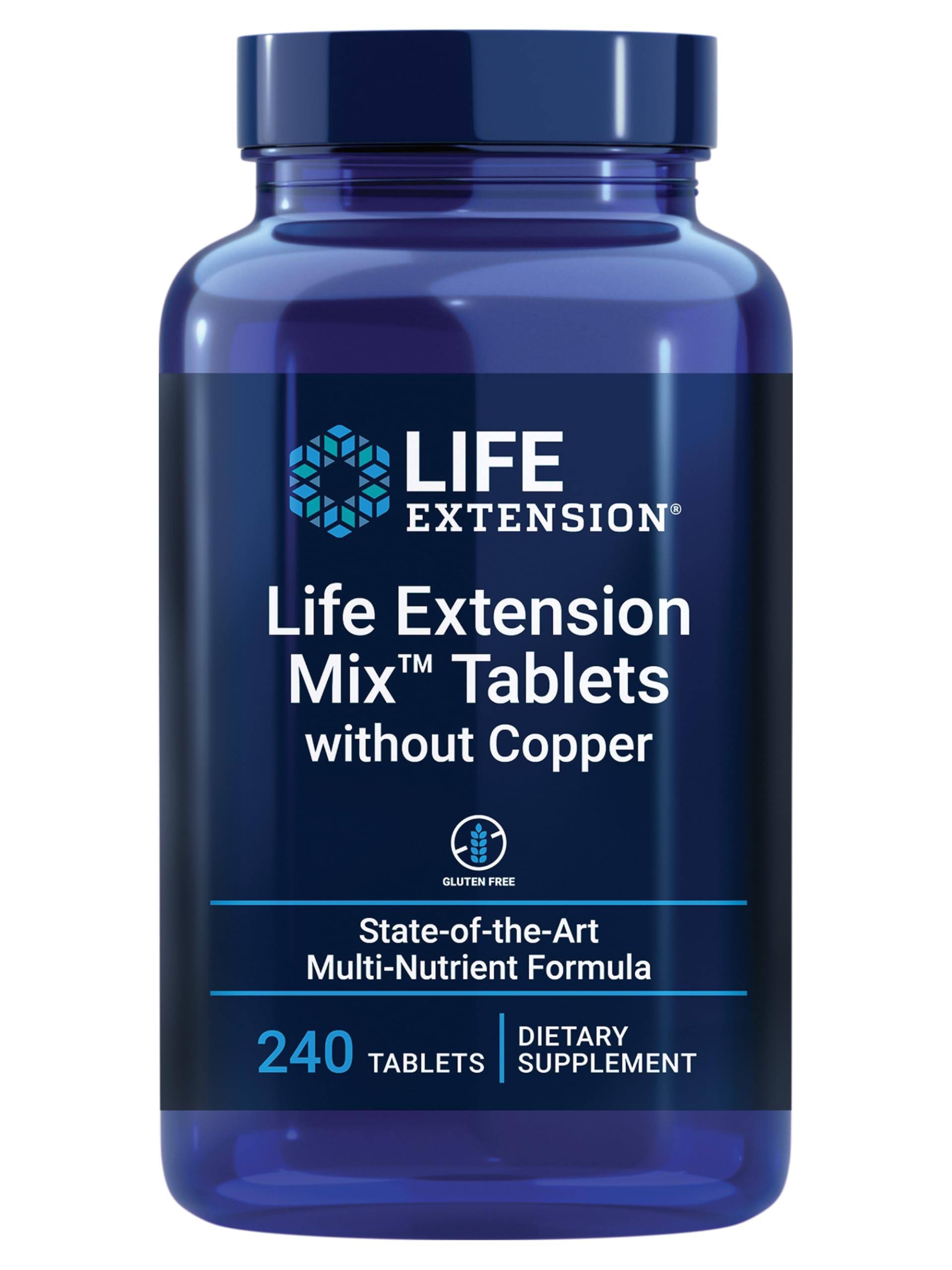 Life Extension Mix Without Copper Tablets 240