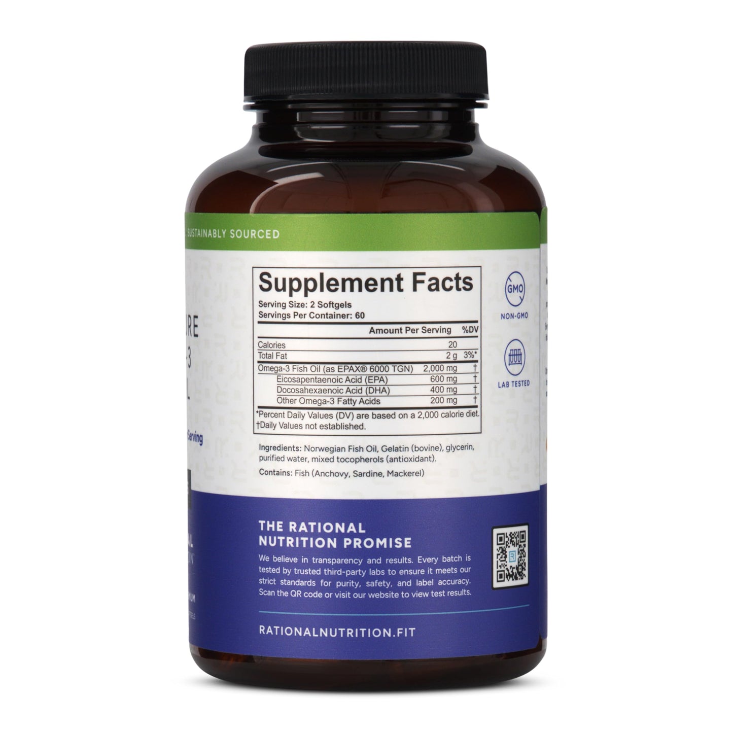 Rational Nutrition EPAX Norwegian Omega-3 Fish Oil Softgels 120
