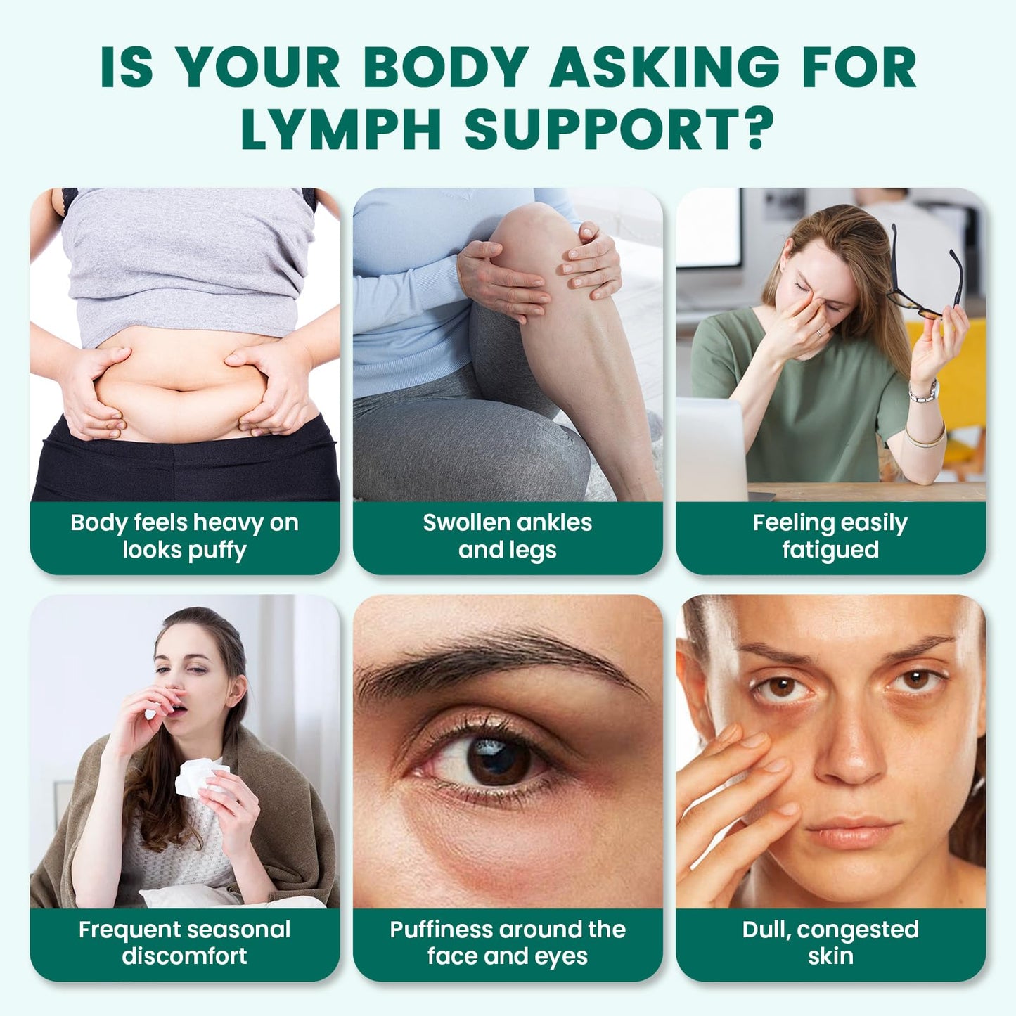 YANLUOBO Lymphatic Drainage Capsules – Advanced Lymphatic System Support with Echinacea, Dandelion, Bromelain, Horse Chestnut, Immune & Liver Health, 60 Capsules