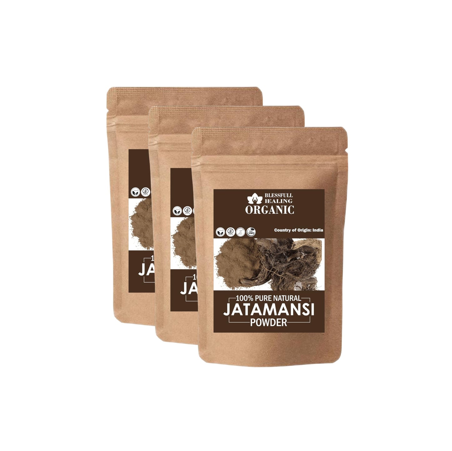 Blessfull Healing Organic Jatamansi Powder, Pack of 3