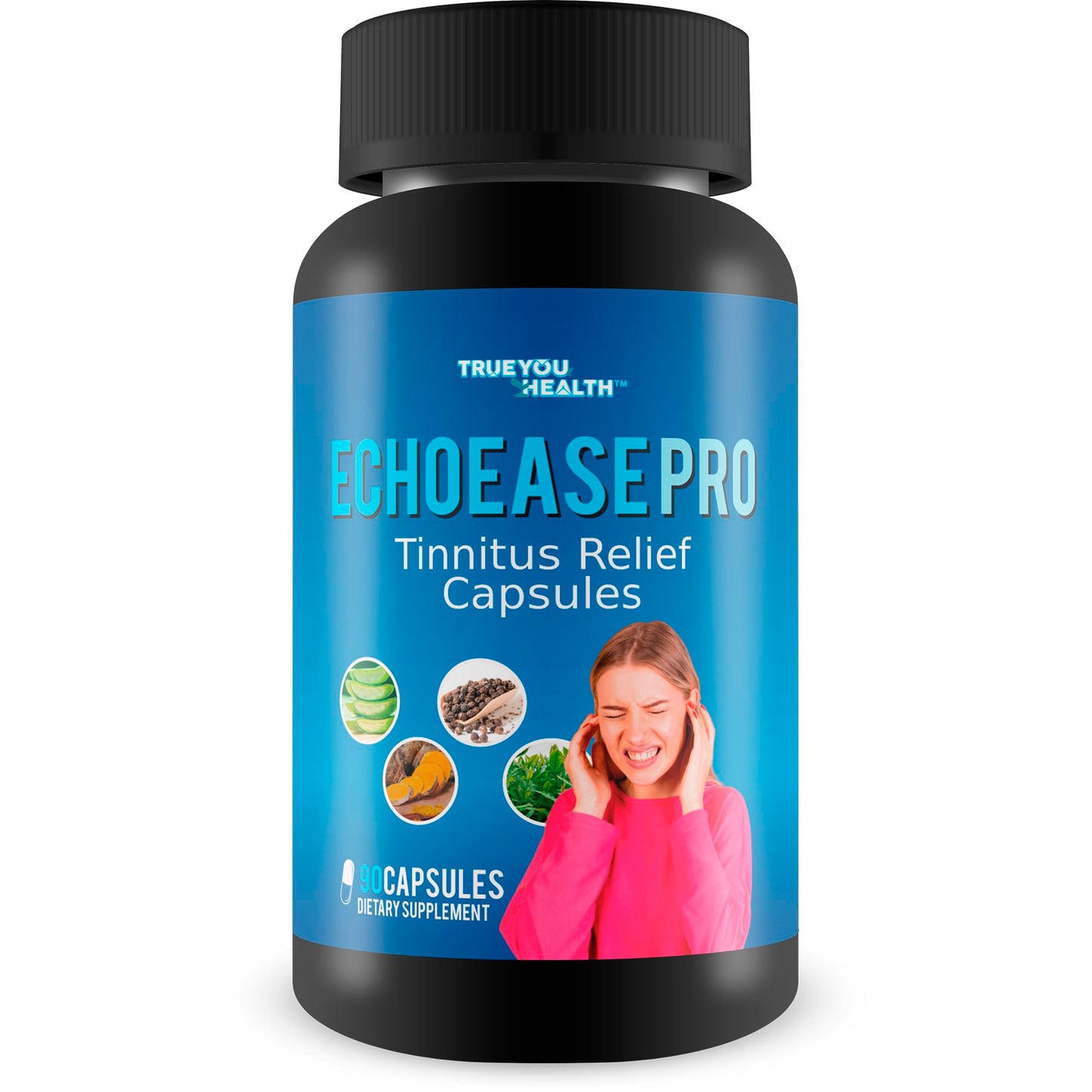 True You Health Pro EchoEase Tinnitus Relief Capsules, 90 Count