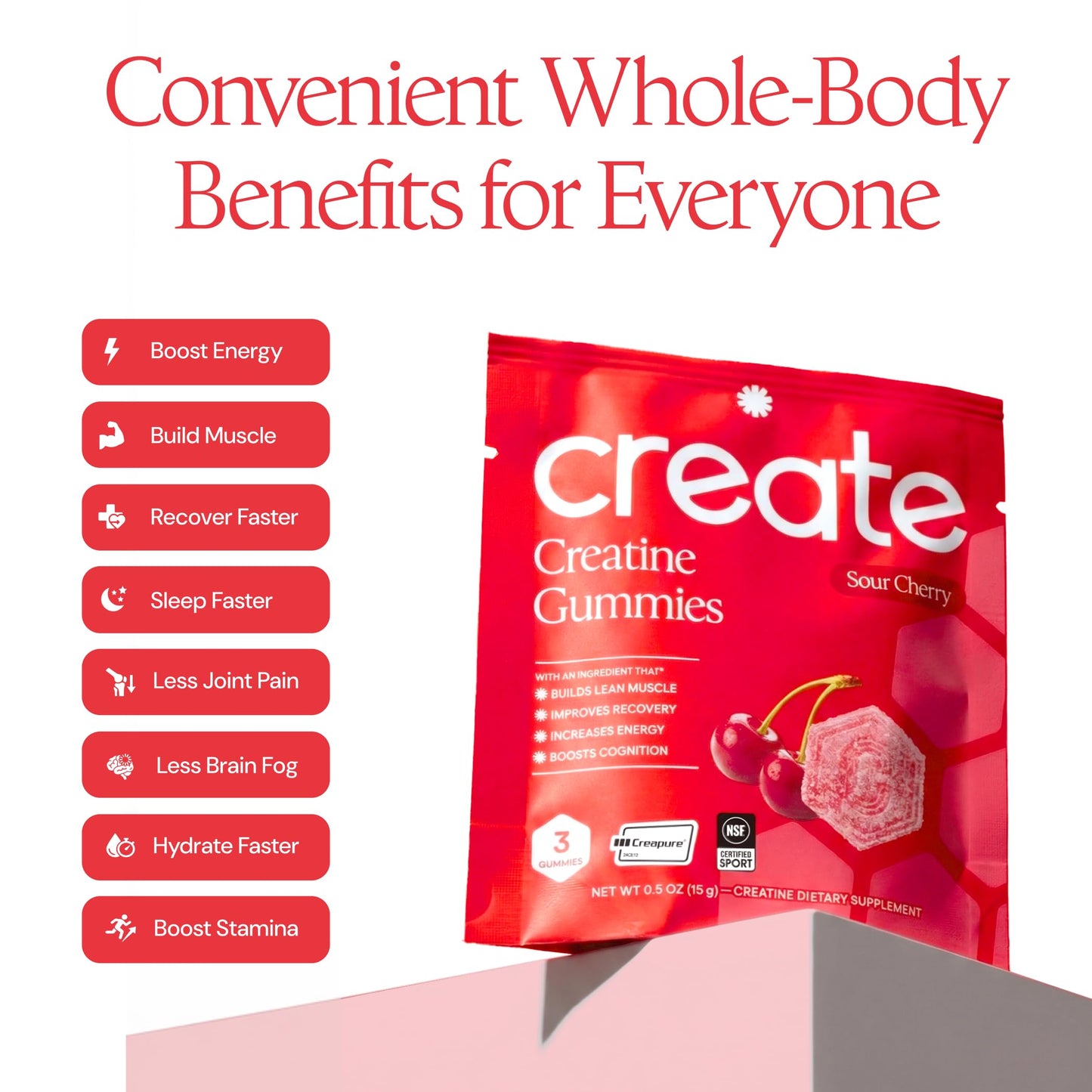 Create Creatine Gummies 90 Gummies