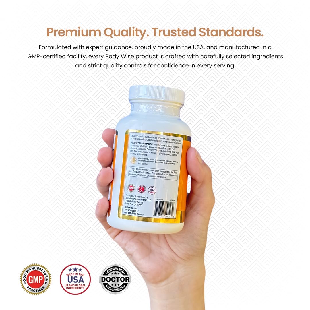Body Wise International Essential Calcium 120 Tablets
