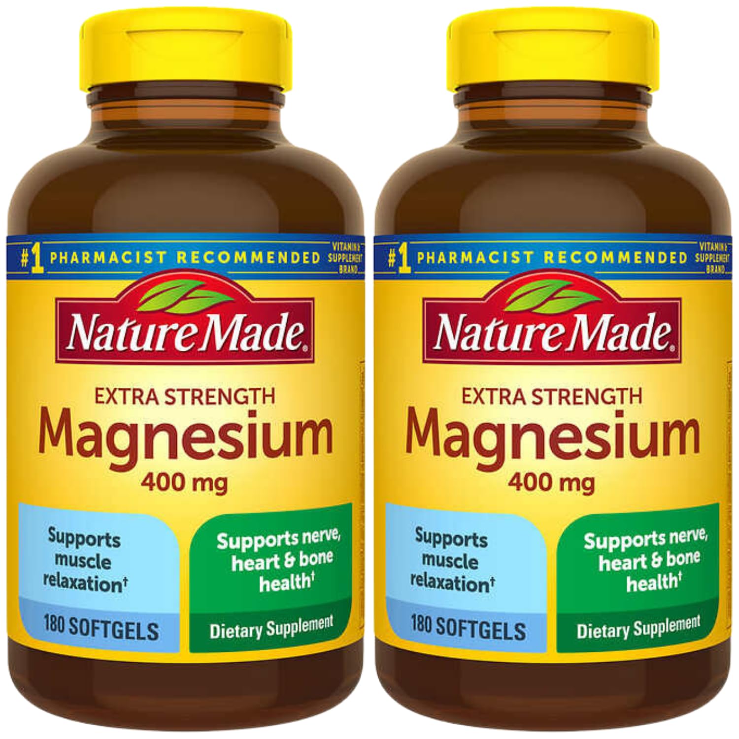 SCHMIDT EMPIRE Extra Strength Magnesium 400 mg Softgels, 360 Count