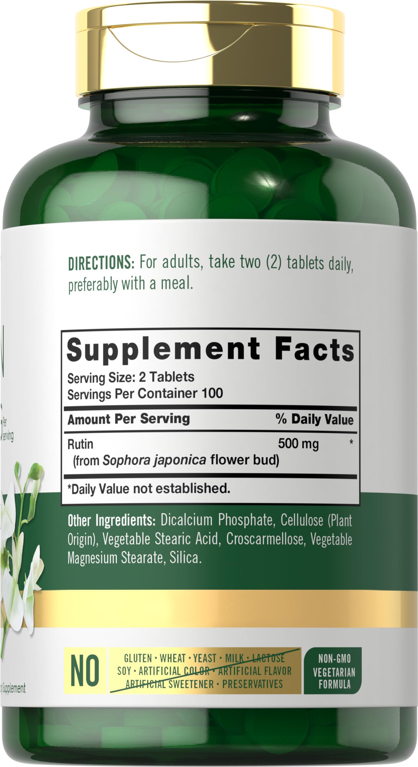 Carlyle Rutin Supplement 500mg Tablet, 200 Count