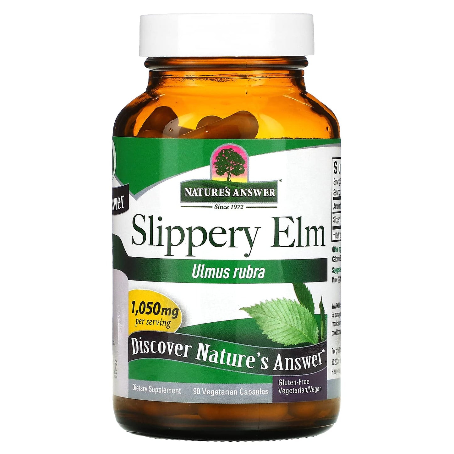 Nature's Answer Slipper Elm 90 Count Capsules