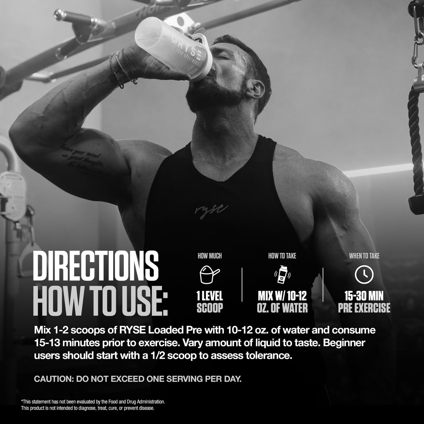 RYSE Up Supplements Loaded Pre Workout Powder 15.3 Ounce