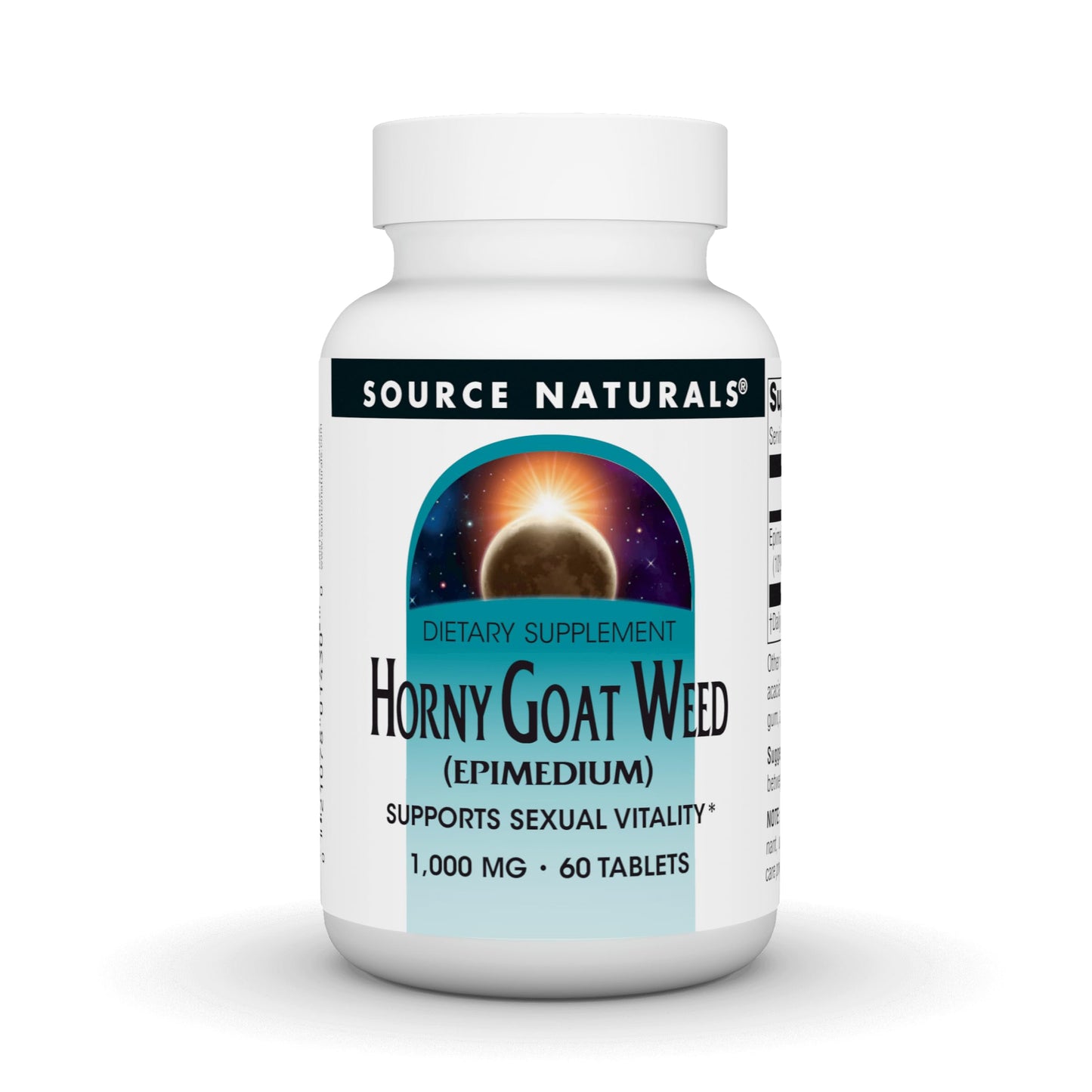Source Naturals Horny Goat Weed (Epimedium) - Supports Sexual Vitality* 1,000 mg, 60 Tablets