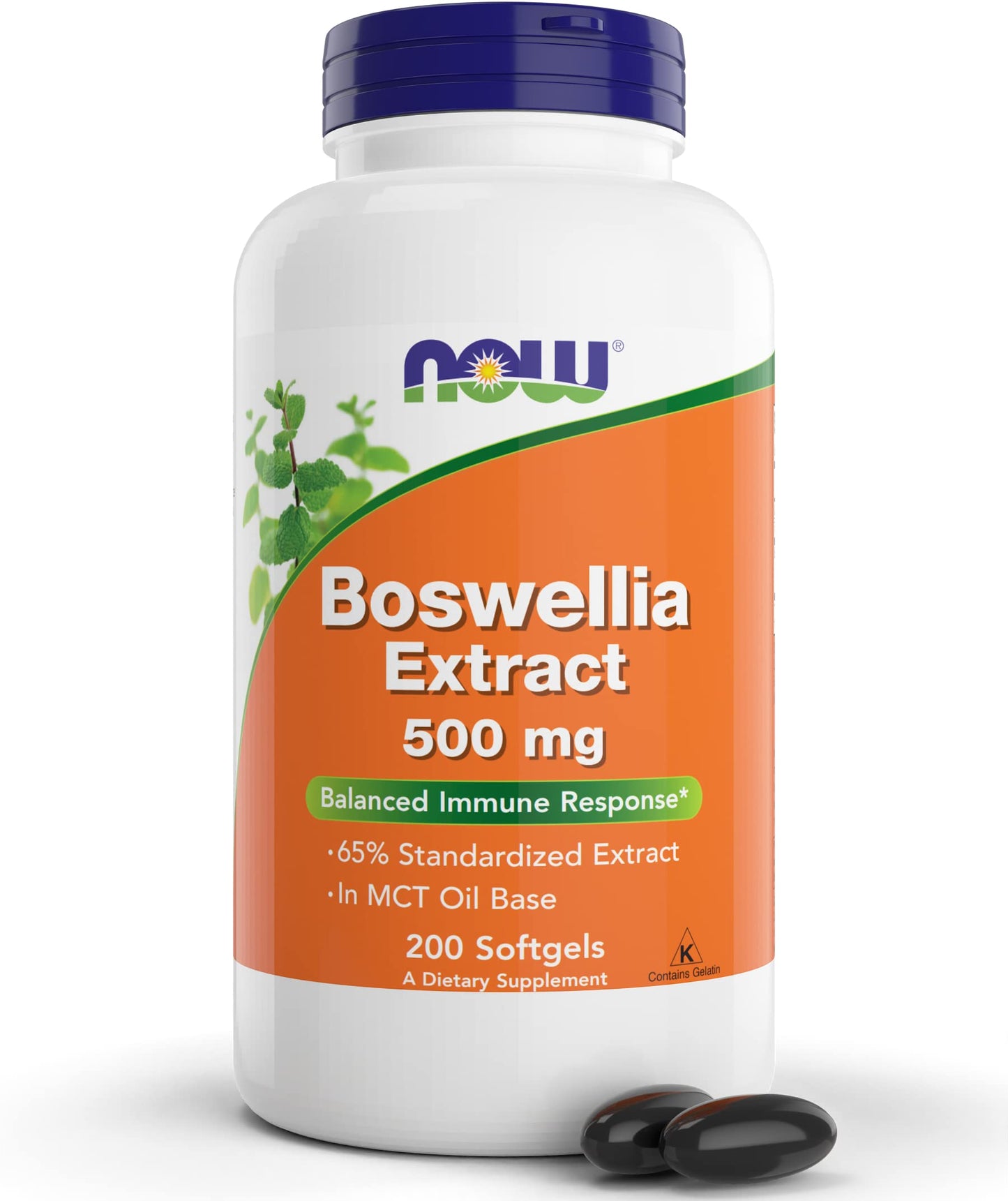 NOW Foods Boswellia Serrata Extract 500 mg Softgels, 200 Count