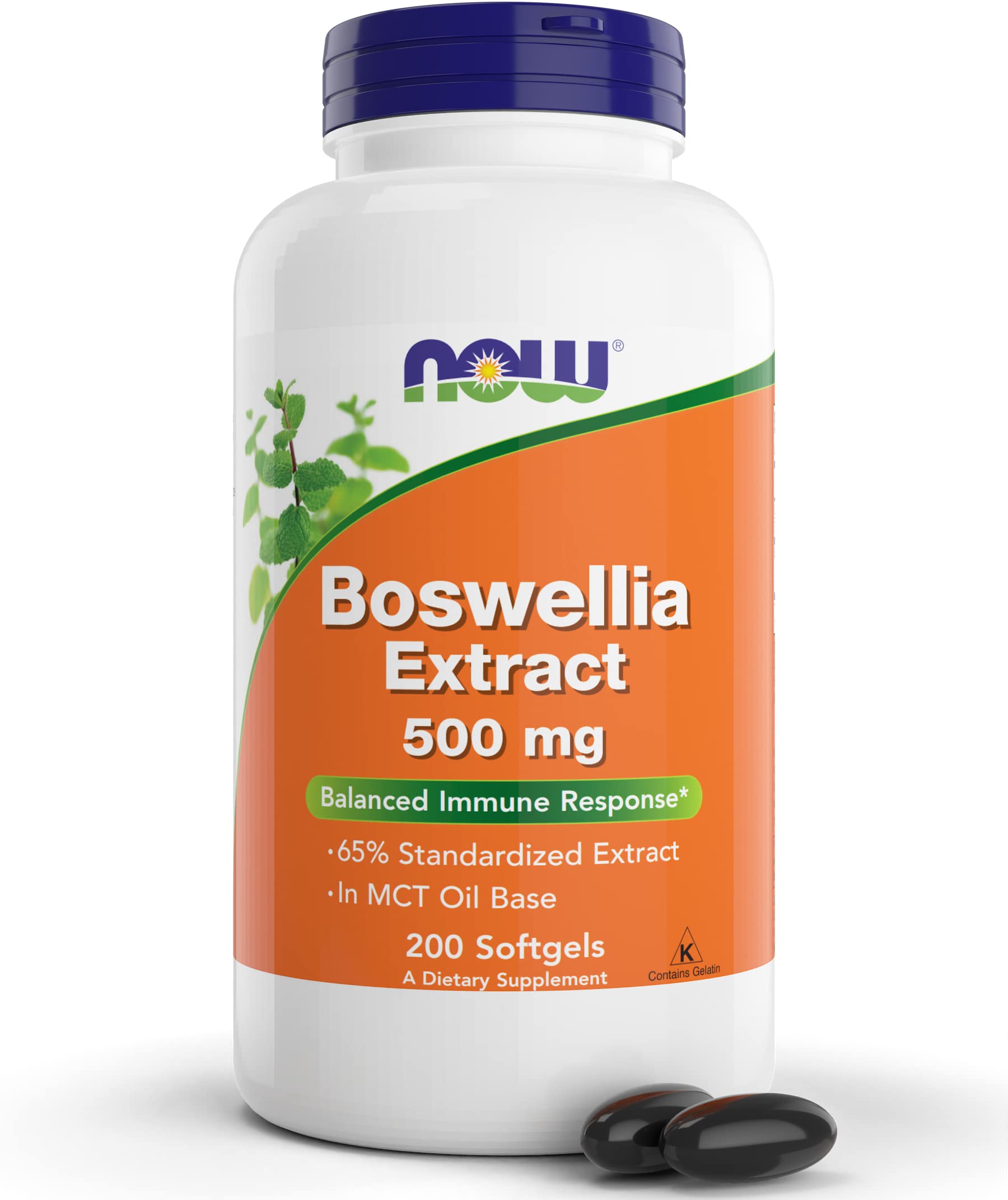 NOW Foods Boswellia Serrata Extract 500 mg Softgels, 200 Count