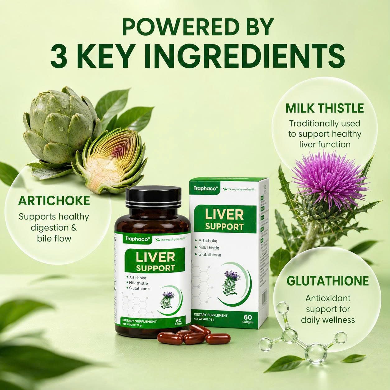 Traphaco Liver Support Supplement Softgel 60