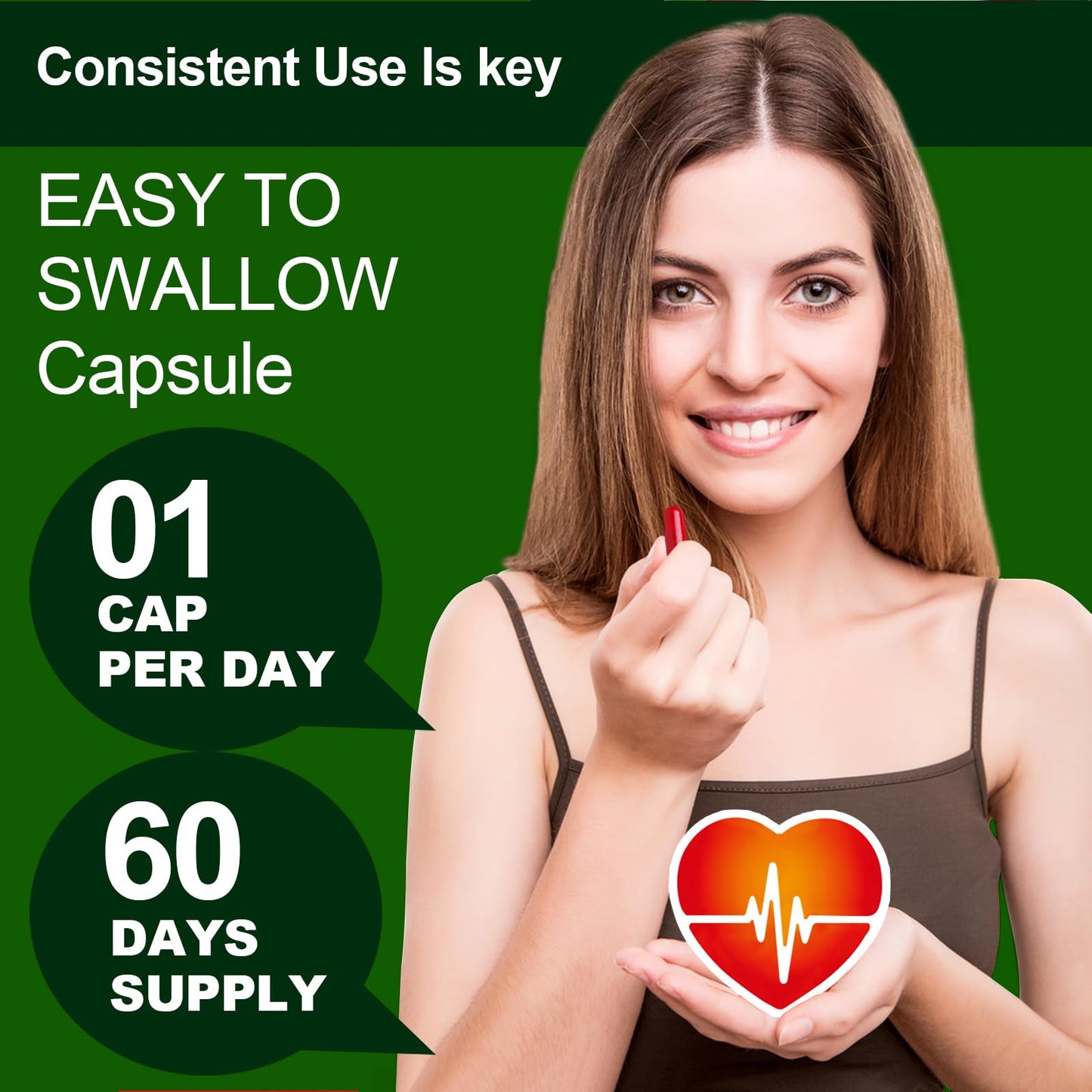 JulyDeer CoQ10 200mg with Vitamin E 20mg Capsules, 120 Count