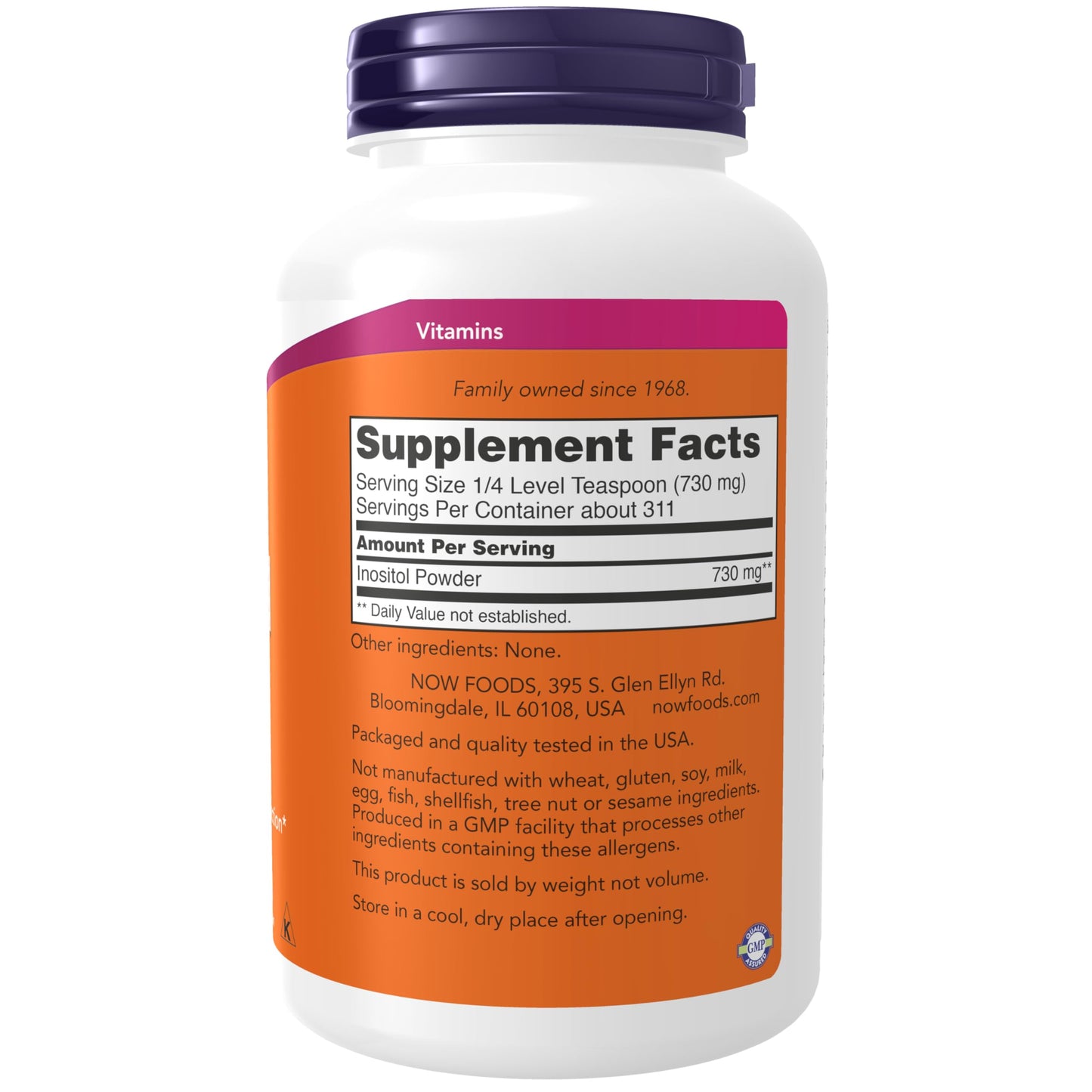 NOW Foods Inositol Powder, 8 oz