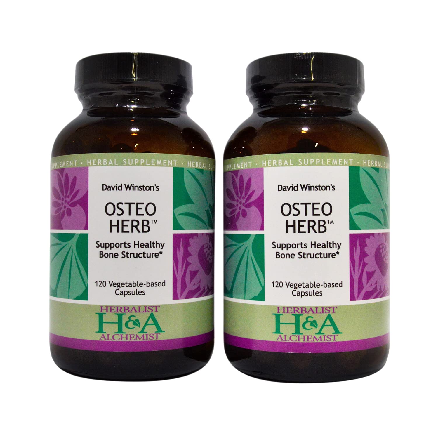 Herbalist & Alchemist David Winston's Osteo Herb Capsules, 240 Capsules