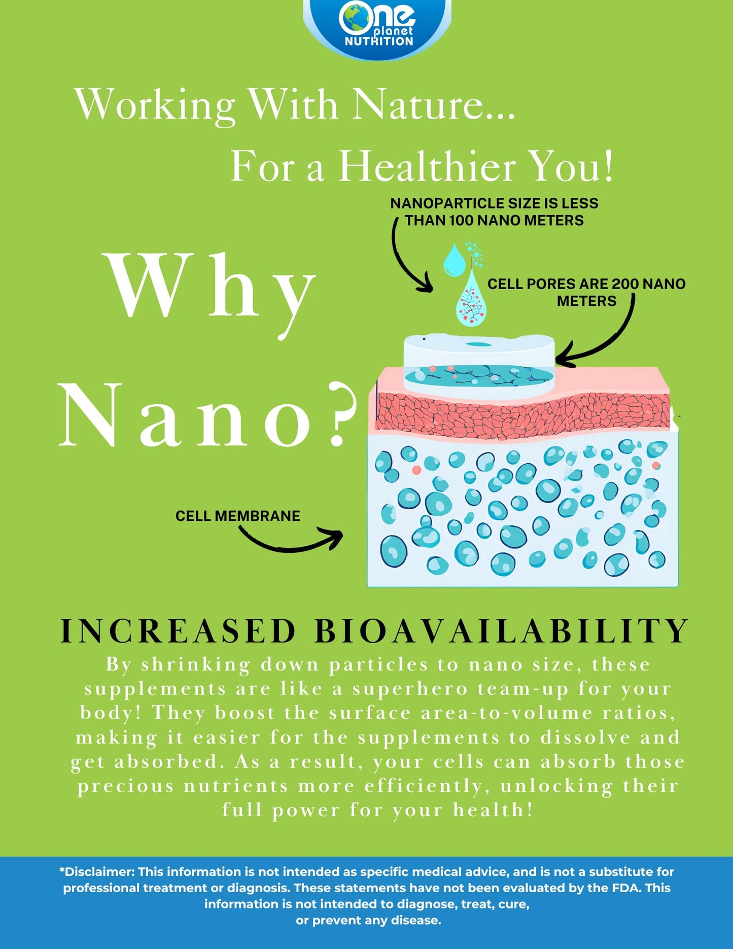 One Planet Nutrition Nano Hawthorn 500 mg Capsules 120 Count