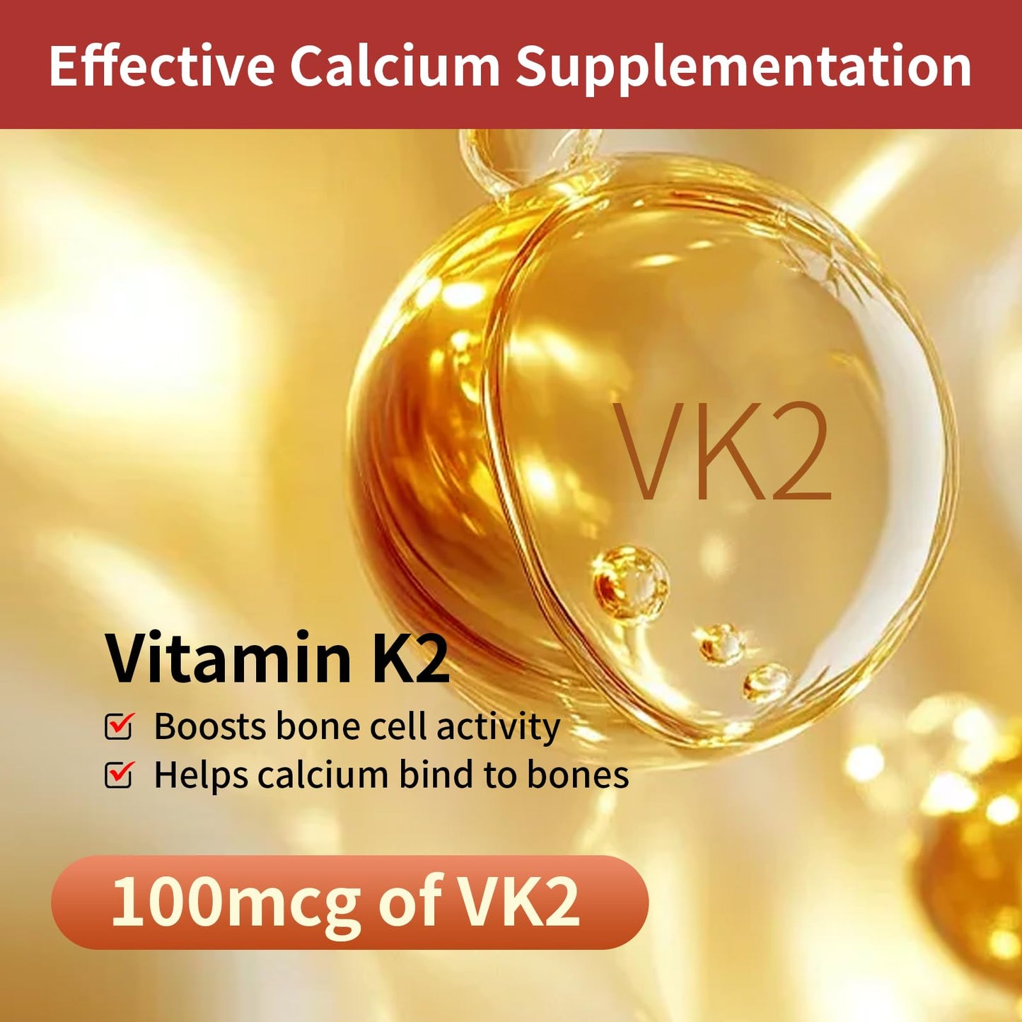 Misspep Vitamin D3 K2 5000 IU D3 and 100 mcg K2 MK-7, Sunflower Oil Capsule, 90 Capsules