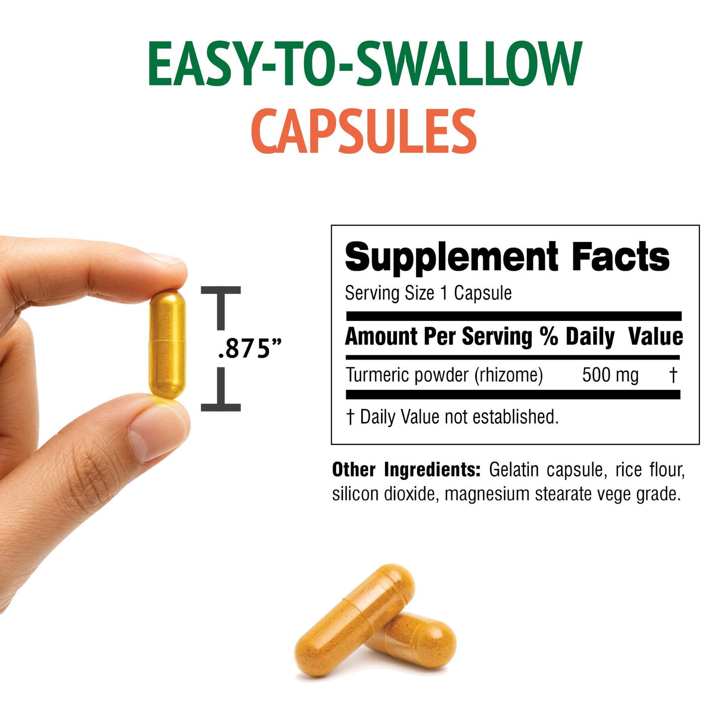 Botanic Choice Turmeric 500mg Capsules 180