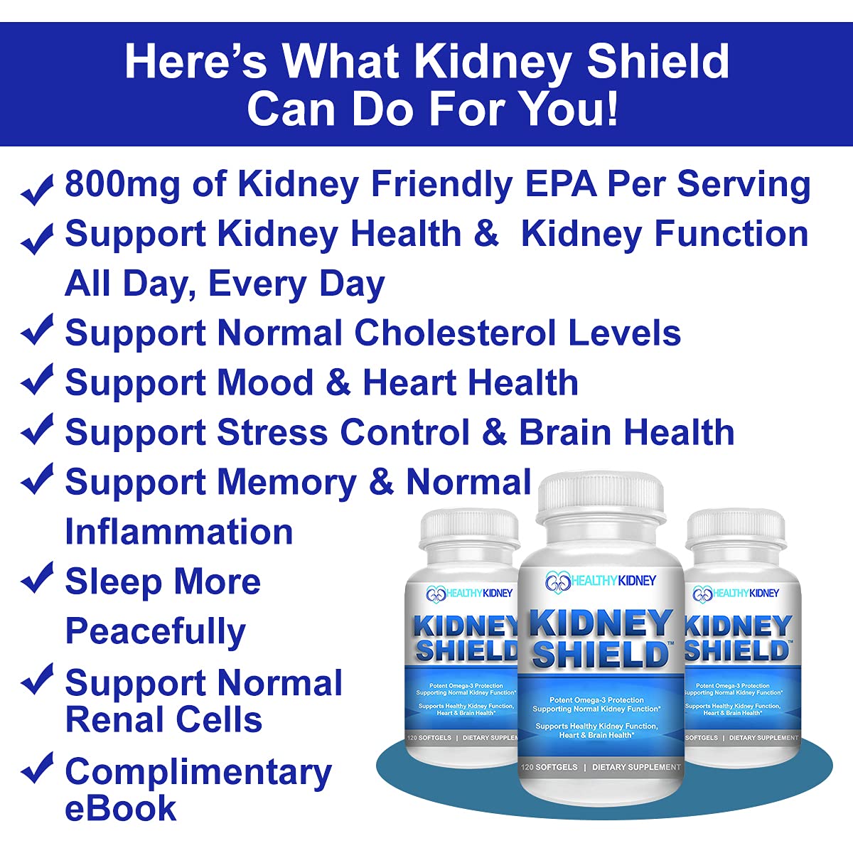 Kidney Restore Kidney Shield 2-Pack Bundle 120 Capsules
