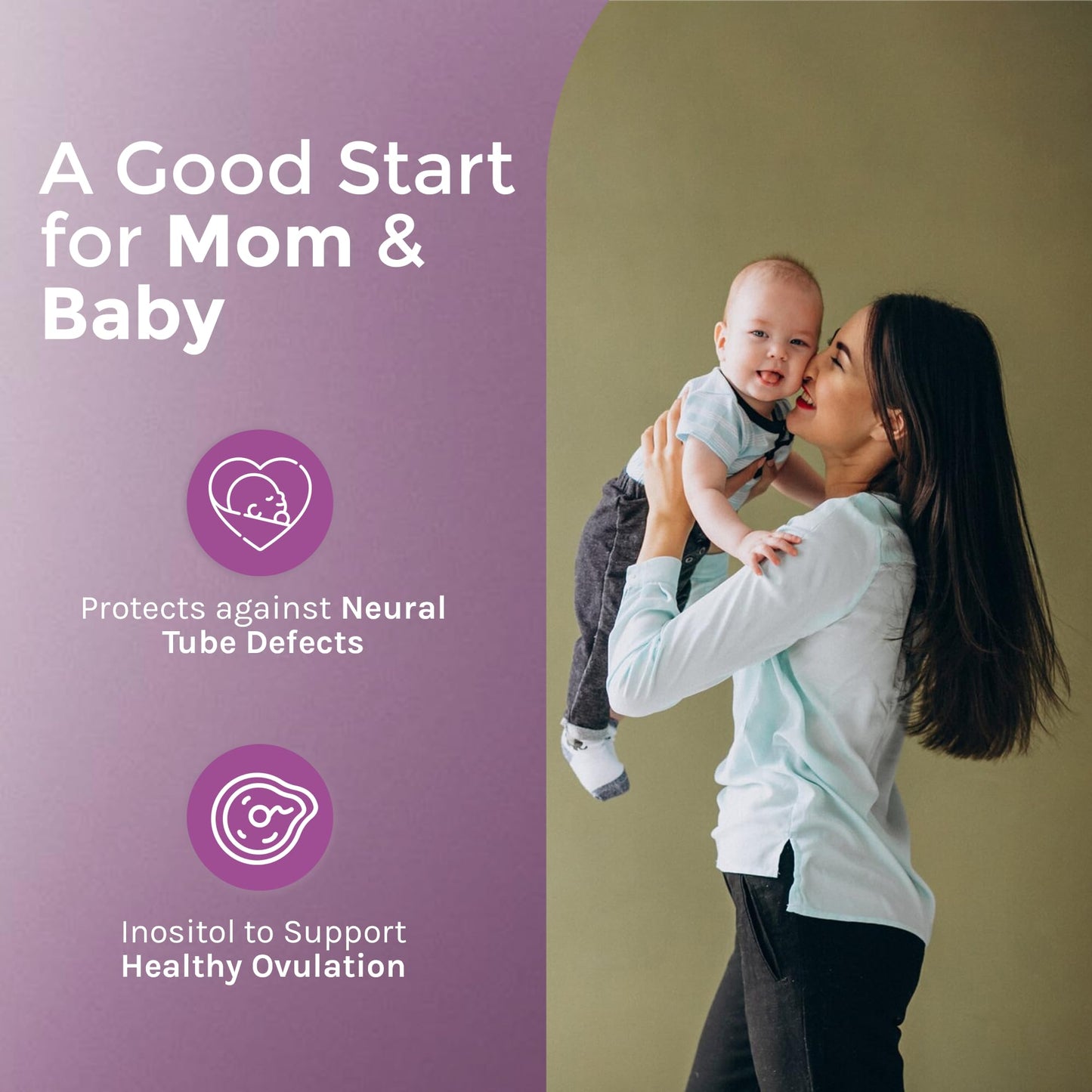 ÉLAN HEALTHCARE MedFertil Fertility Support Prenatal Vitamins with Iron, Myo Inositol, Folic Acid, Iodine, Biotin and B Vitamins, 30 Tablets