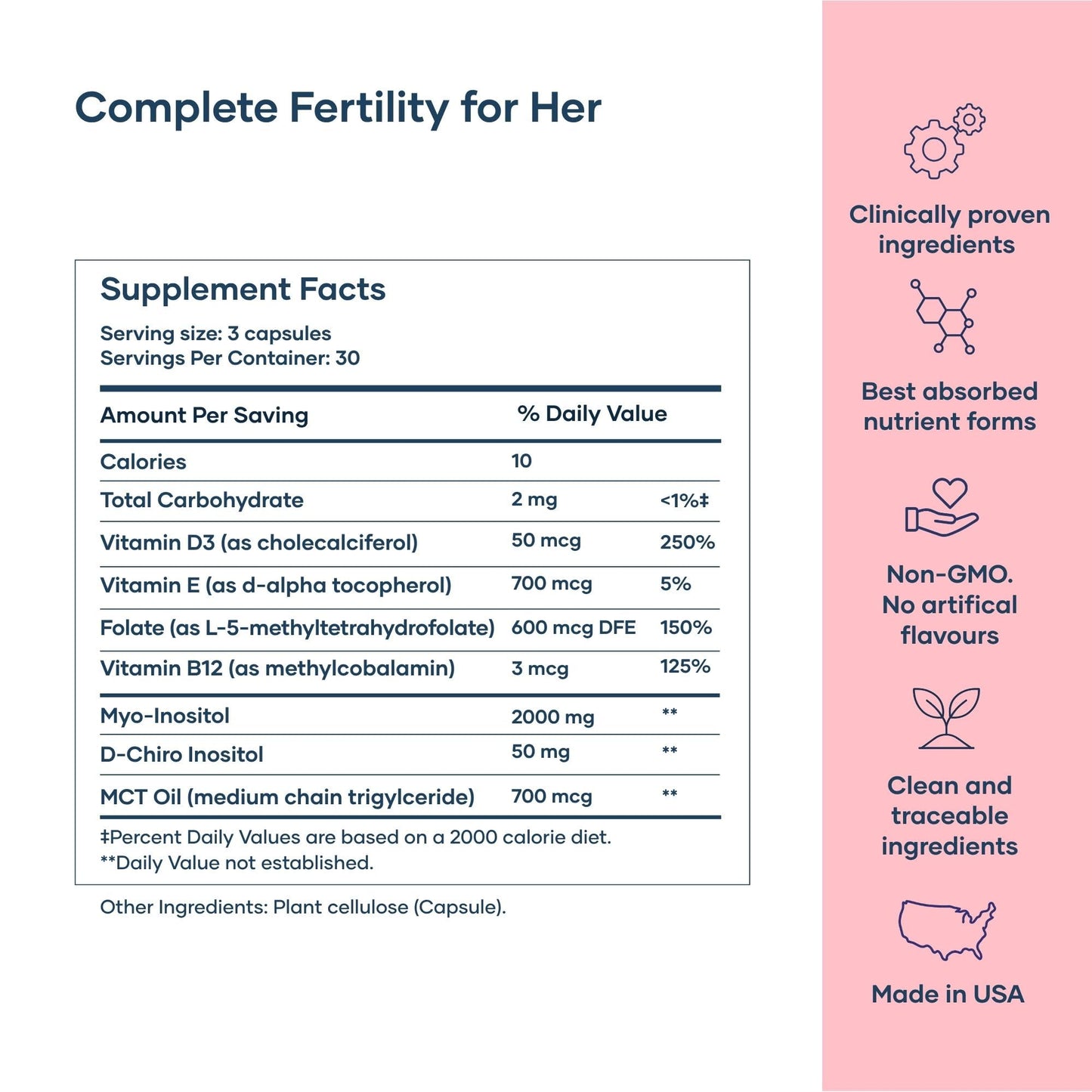BabyRx Complete Fertility+ for Women Capsule 90 Count