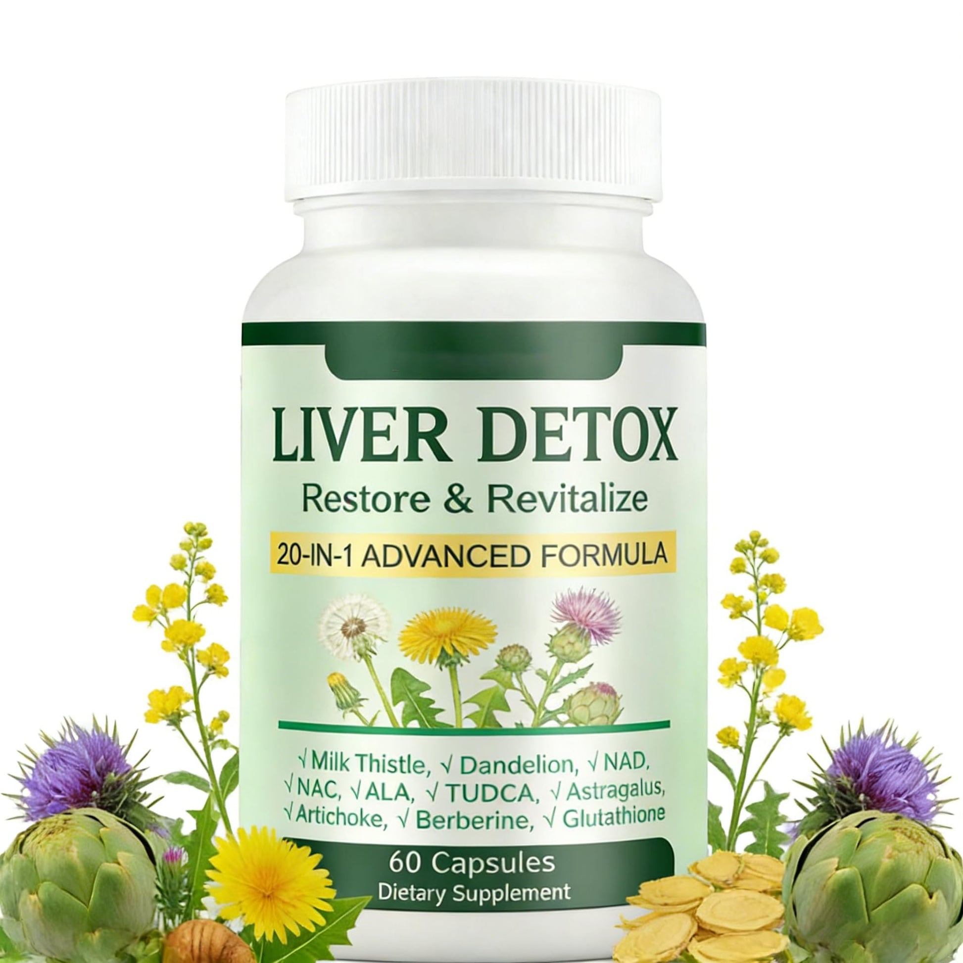 SERSANVE Liver Support Capsules, 60 Capsules