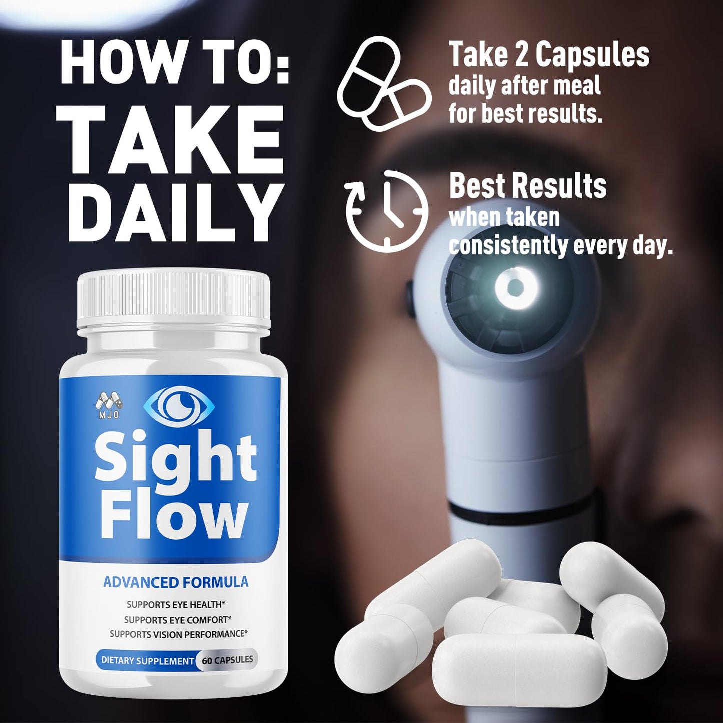 MJO Sight Flow Capsules 300 Capsules