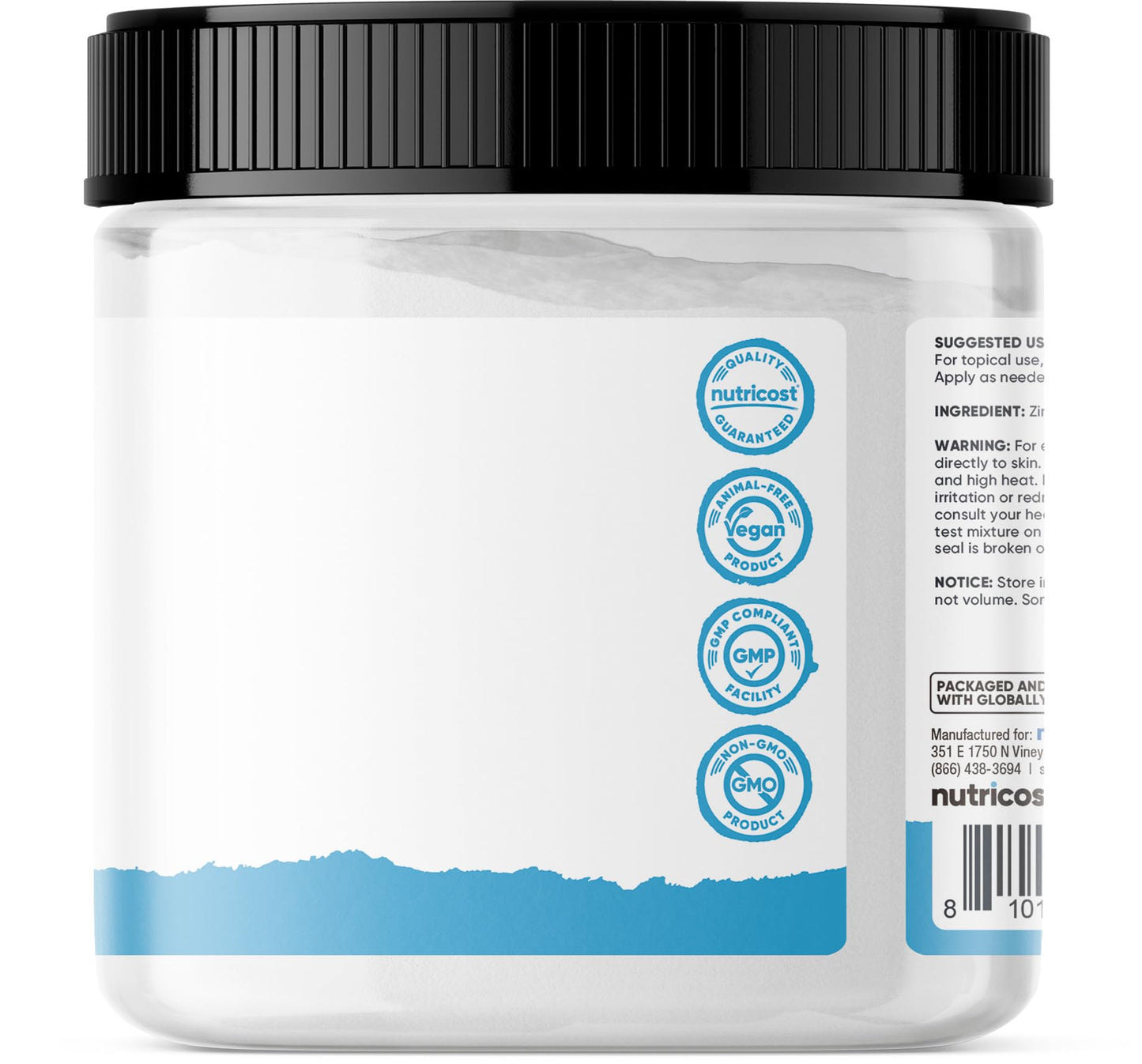 Nutricost Zinc Oxide Powder 17.9 oz