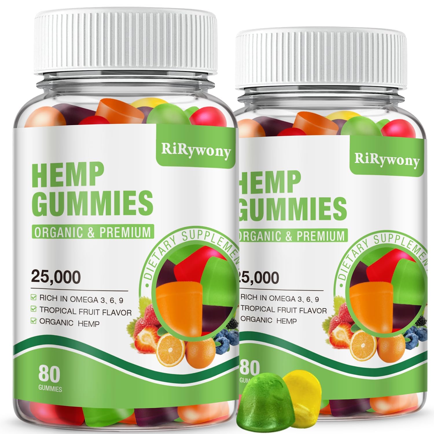RiRywony Health Hemp Gummies Gummy 160 Count