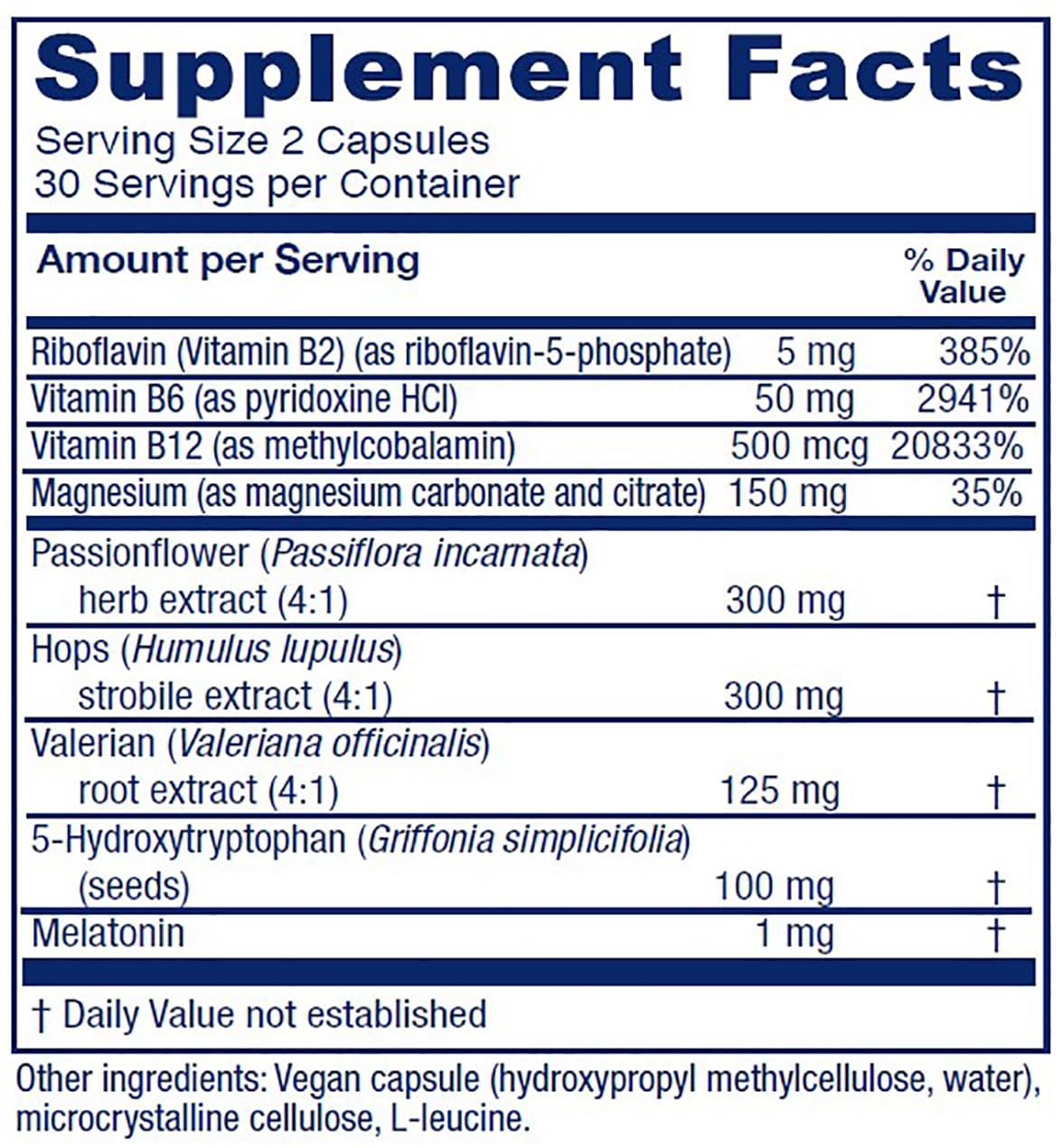 Vitanica Sleepblend Sleep Support Supplement, Capsule, 60 Capsules