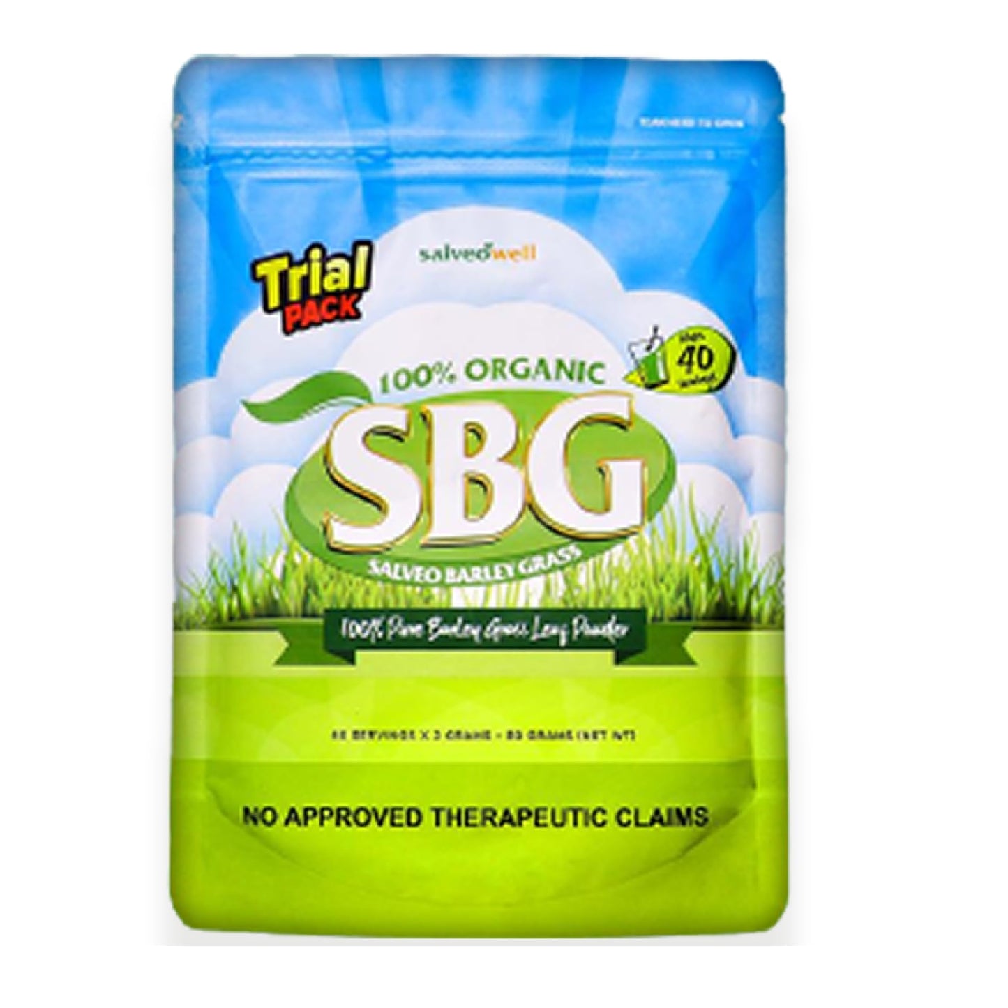 XLXZHYF Salveo Barley Grass Powder in Trial Pack, 2.82 oz, 100% Pure and Organic
