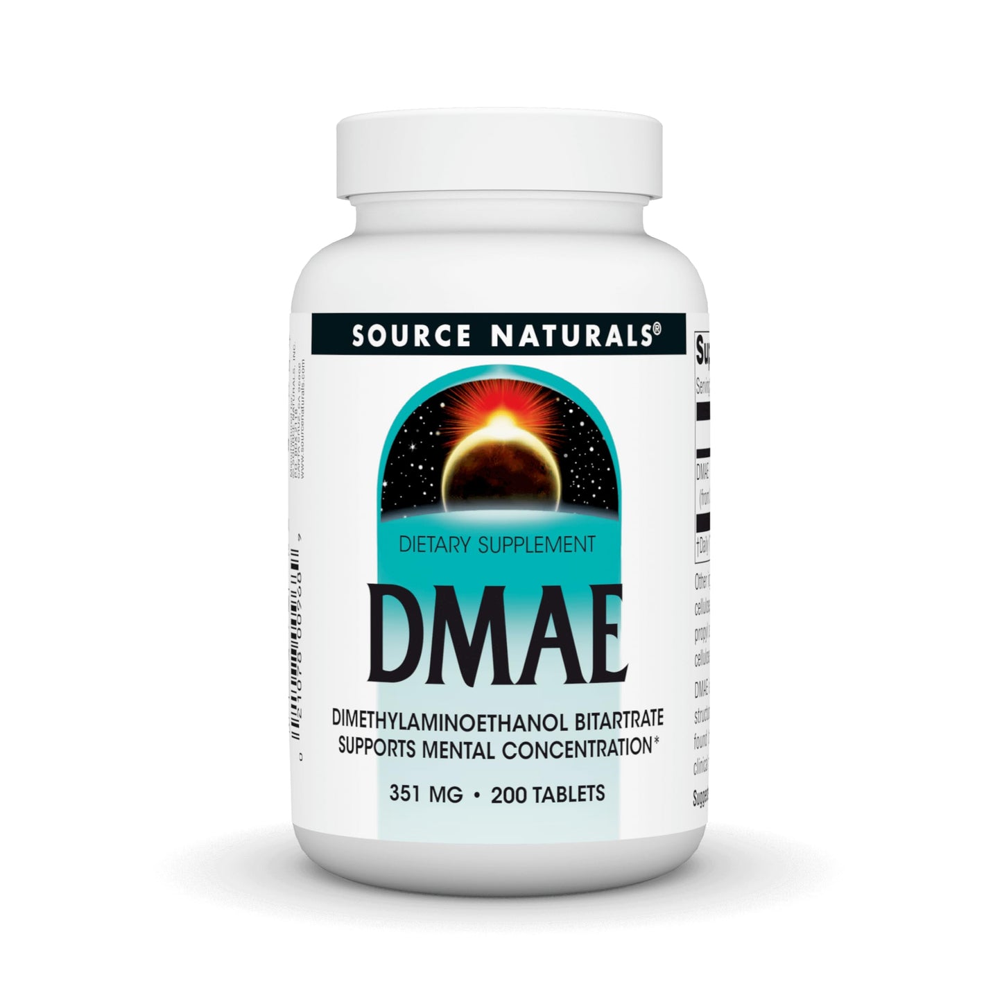 Source Naturals DMAE 351 mg, 200 Tablets