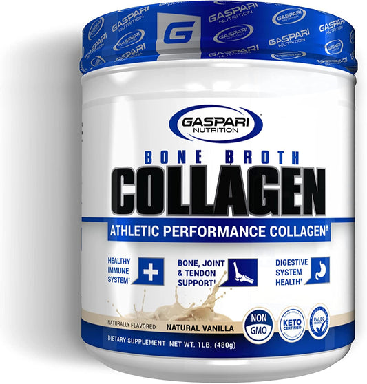 Gaspari Nutrition Bone Broth Athletic Performance Collagen Powder 16.9