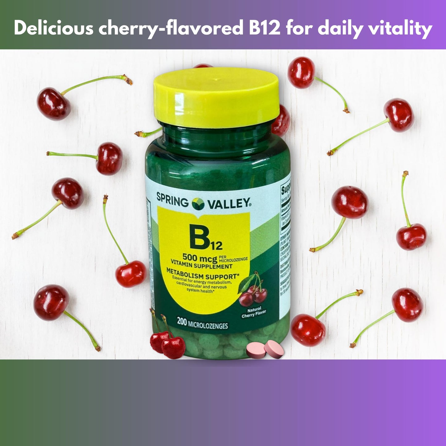 FUSION SHOP STORE Vitamin B12 500 mcg Tablet - 200 Count