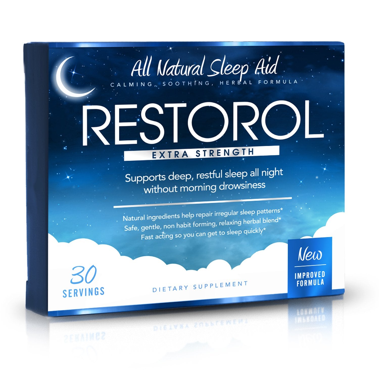 Restorol Natural Sleep Aid – Help Sleep Cycle – Get Restful Sleep Tablets, 30