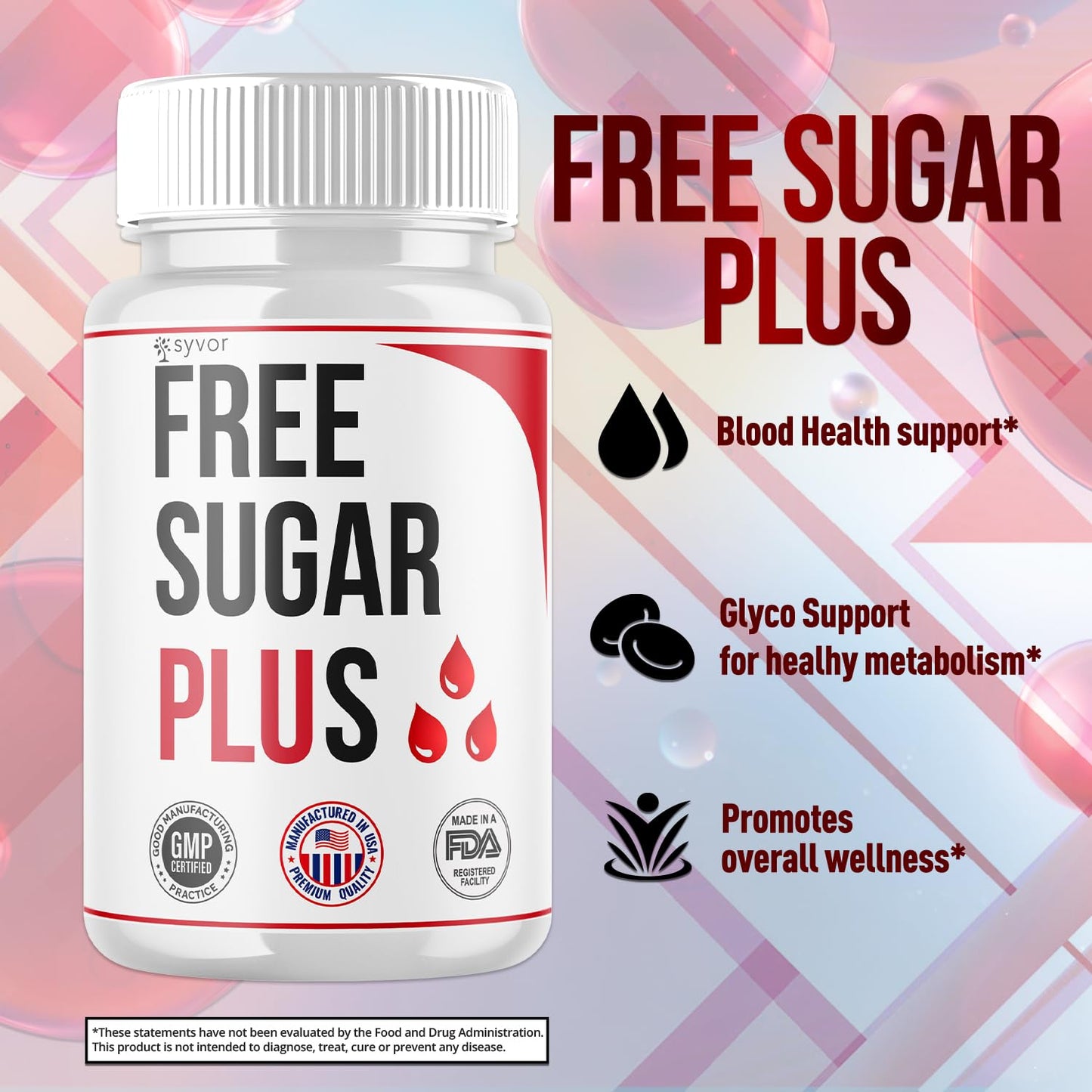 Syvor Free Sugar Plus Capsules 60 Count