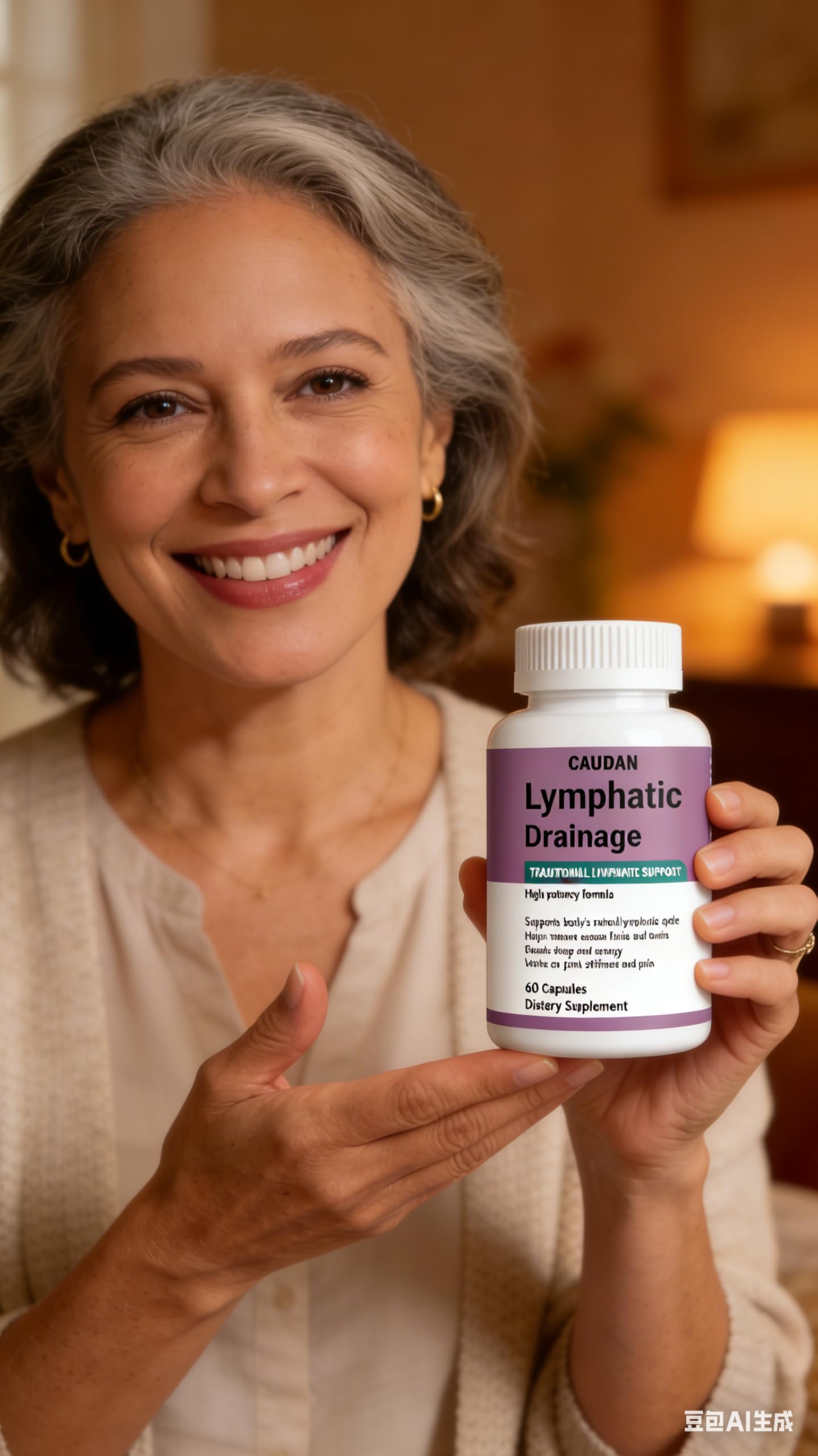 CAUDAN Lymphatic Drainage Supplement Capsules, Natural Herbal Blend with Dandelion, Burdock, Kelp & Echinacea, 60 Count