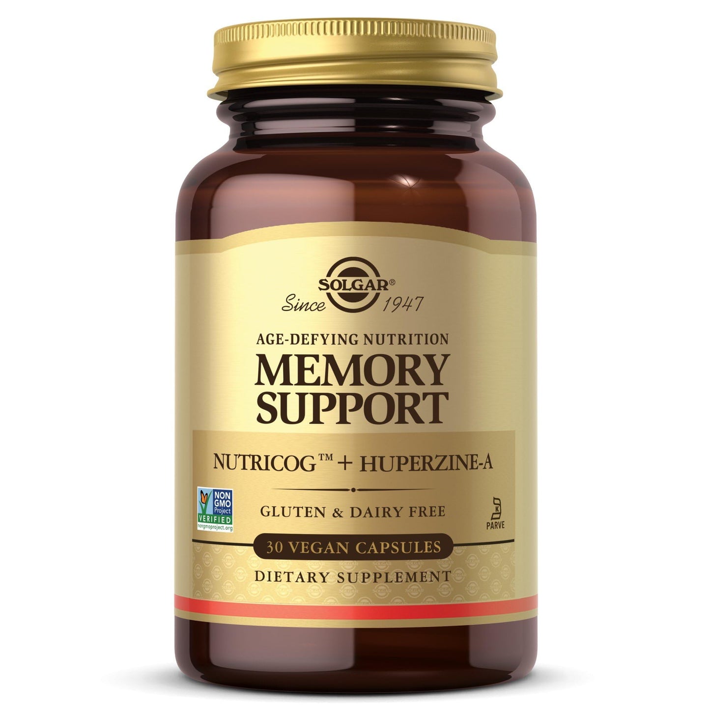 Solgar Memory Support Brain Dietary Supplement for Memory and Focus 30 Capsules