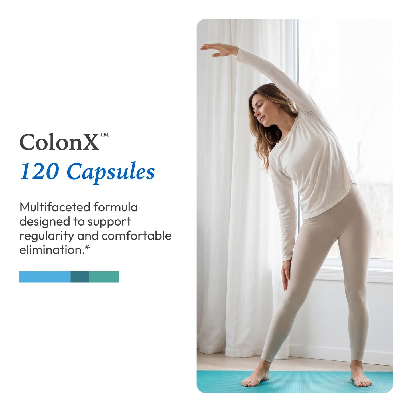 XYMOGEN ColonX Gastrointestinal & Bowel Regularity Support Capsule 120 Capsules