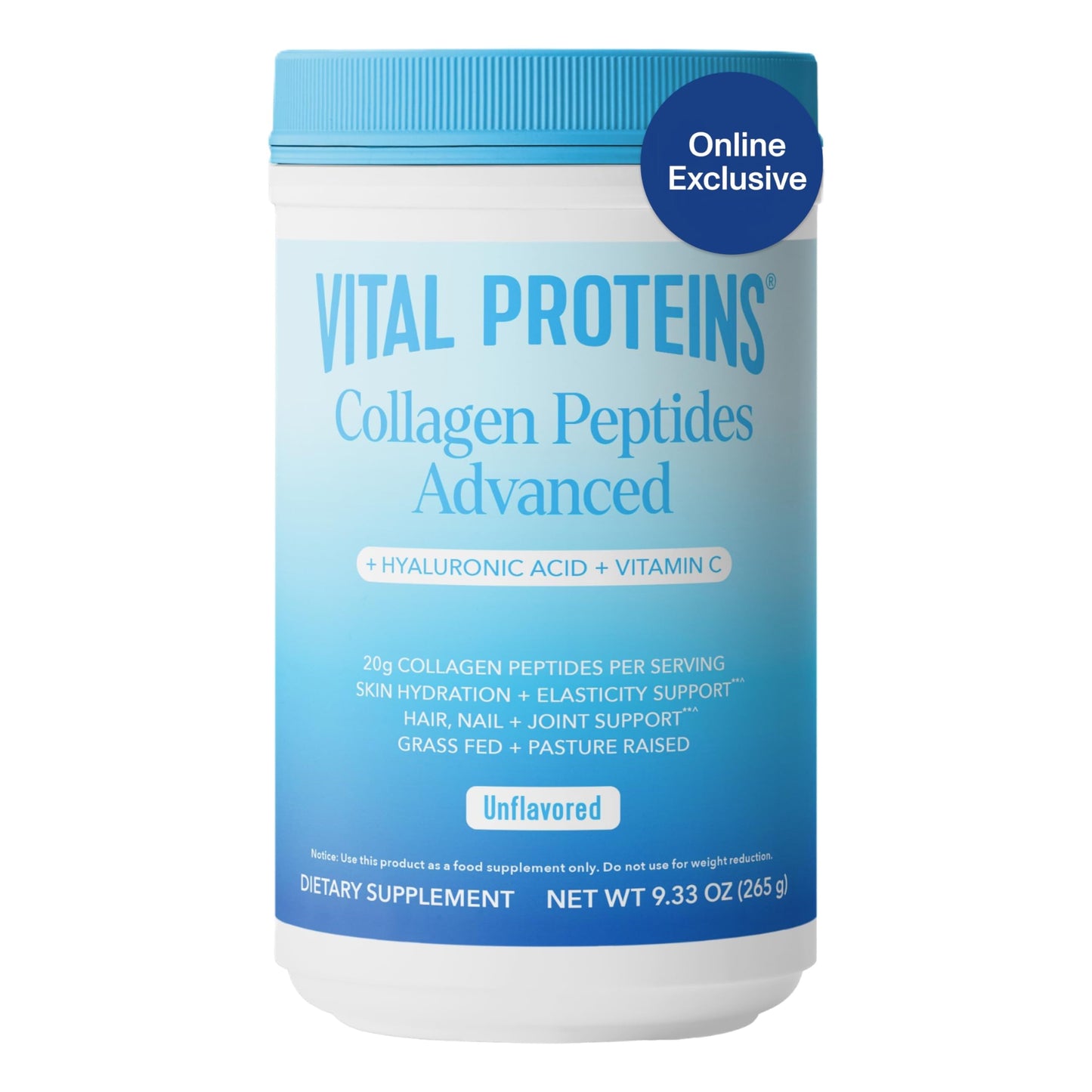 Vital Proteins Collagen Peptides Powder, Unflavored, 19.3 oz