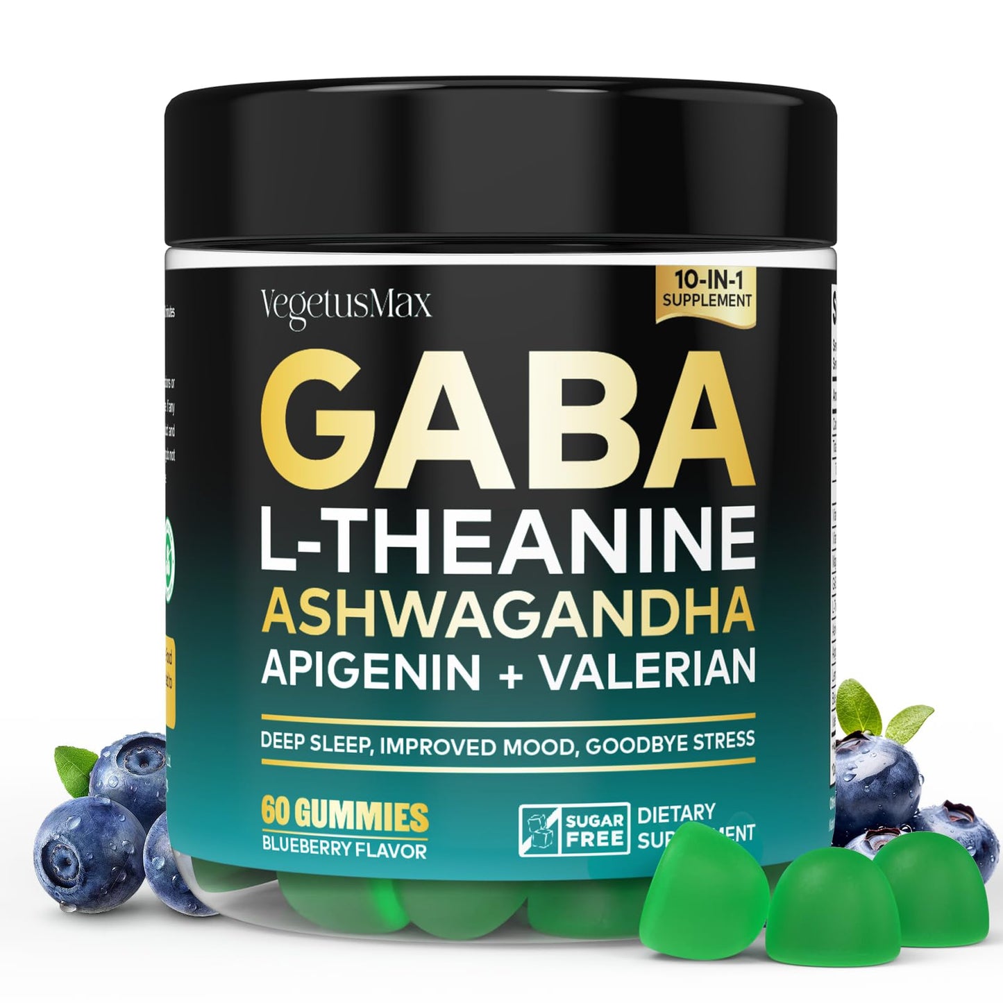VEGETUSMAX GABA Gummies 500mg Gummy, 60 Count