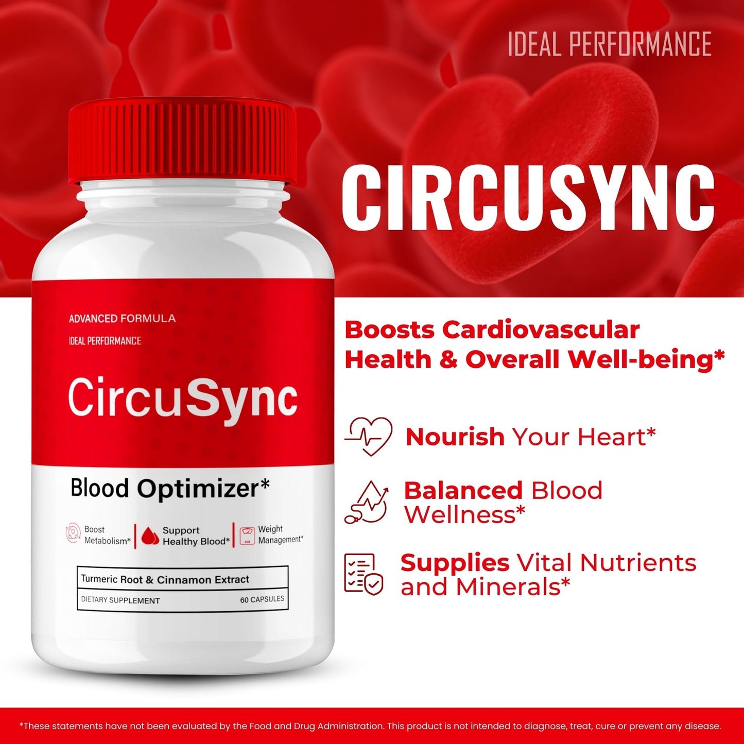 Ideal Performance Circu Sync Capsules 180 Count