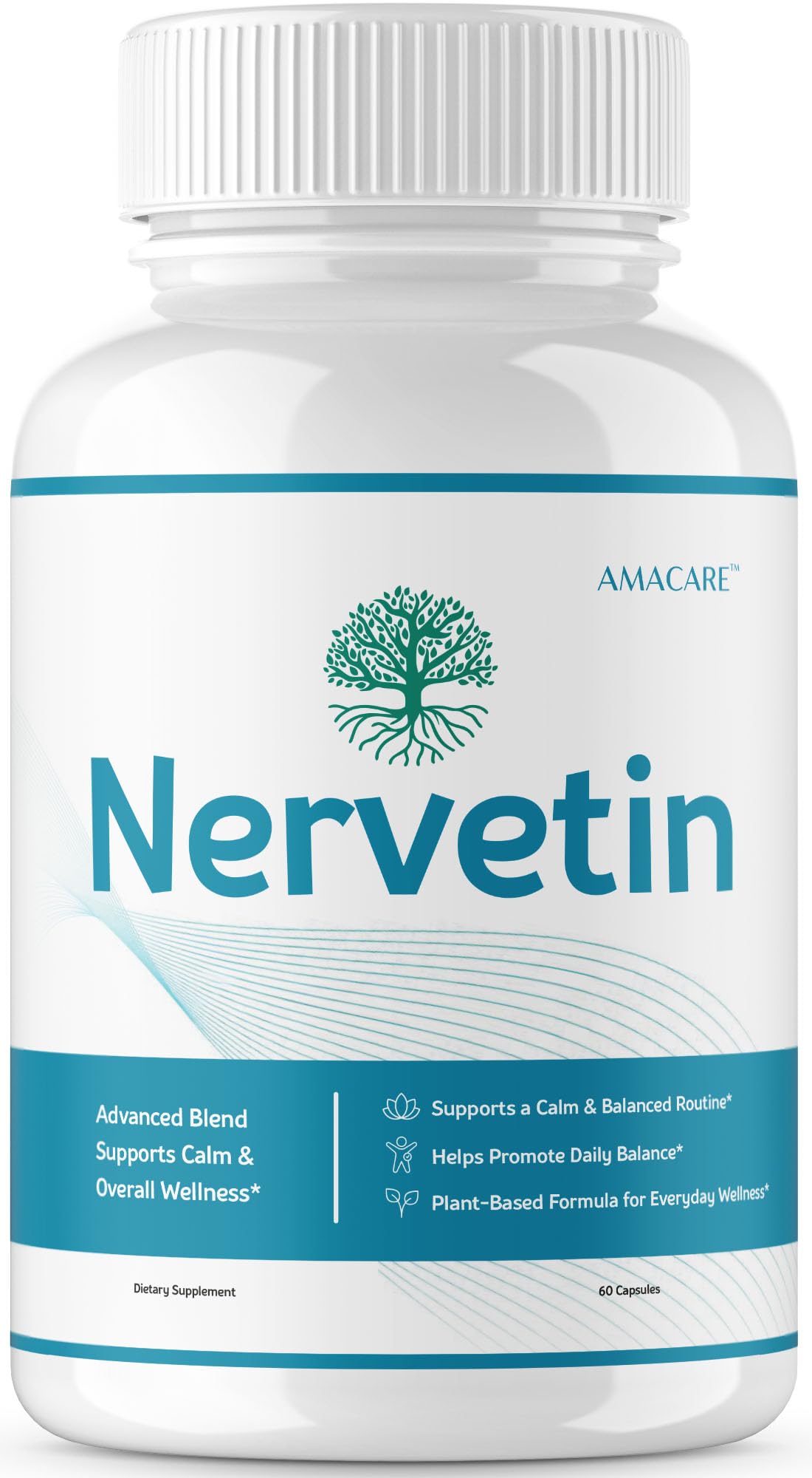 AMACARE Nervetin Capsules, 60 Count