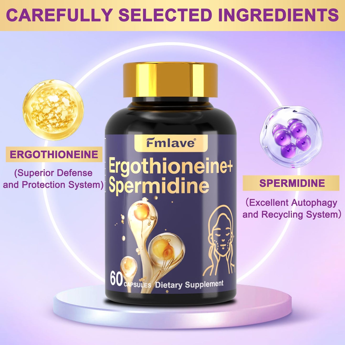 Dr. HR Ergothioneine Spermidine Supplement Capsule 1