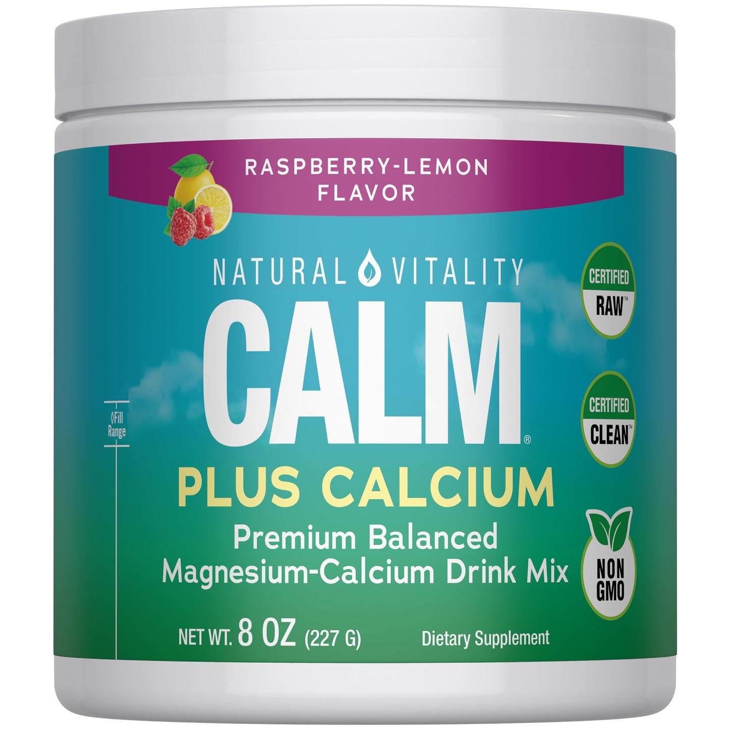Natural Vitality Calm Magnesium Plus Calcium Powder 8 Ounce
