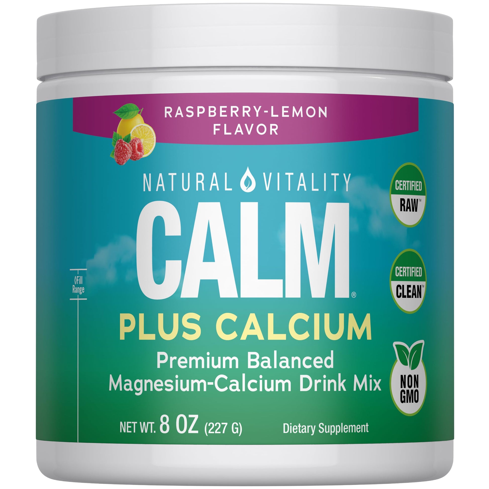 Natural Vitality Calm Magnesium Plus Calcium Powder 8 Ounce
