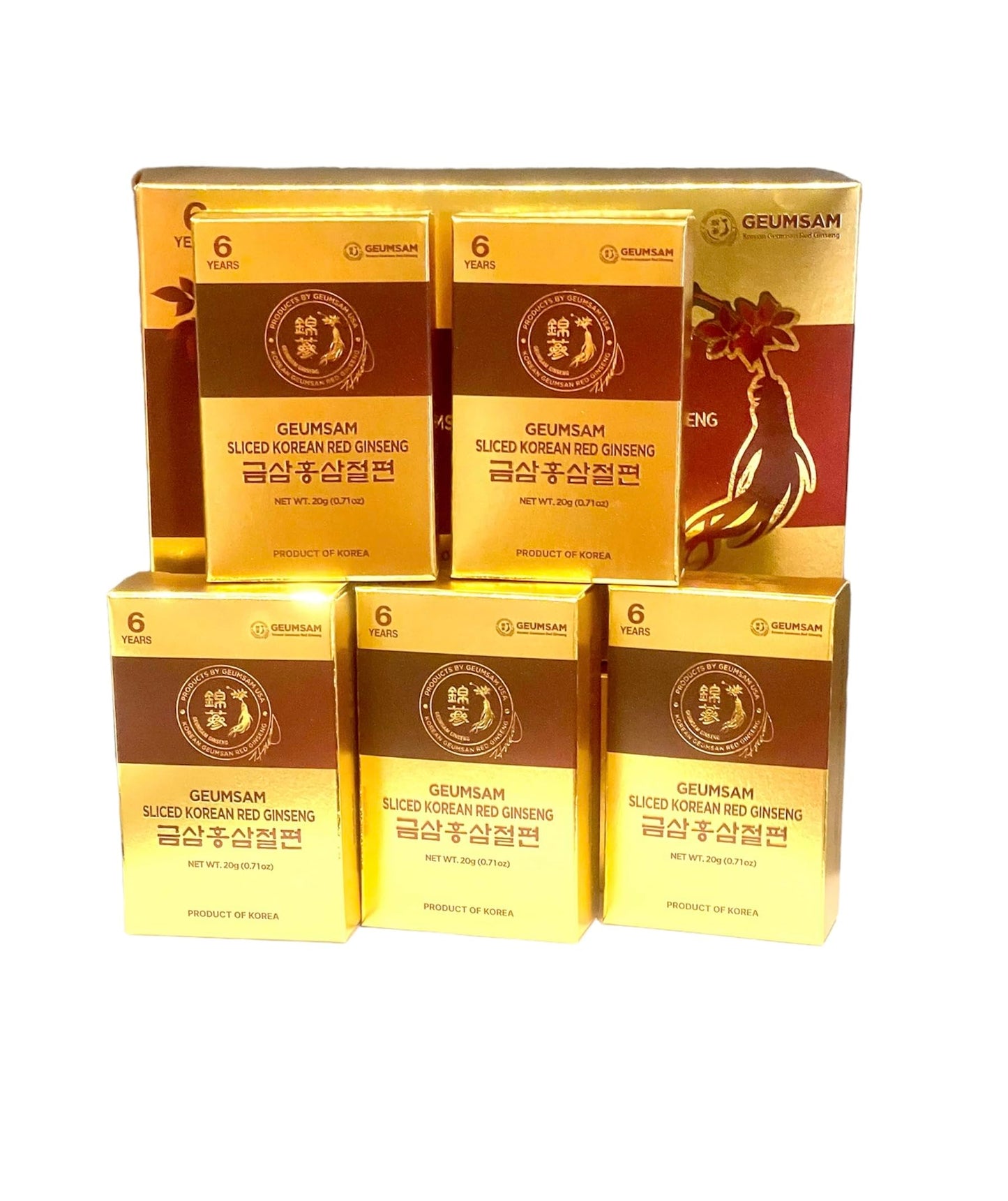 Generic Red Ginseng and Black Ginseng Capsules, Pack of 2