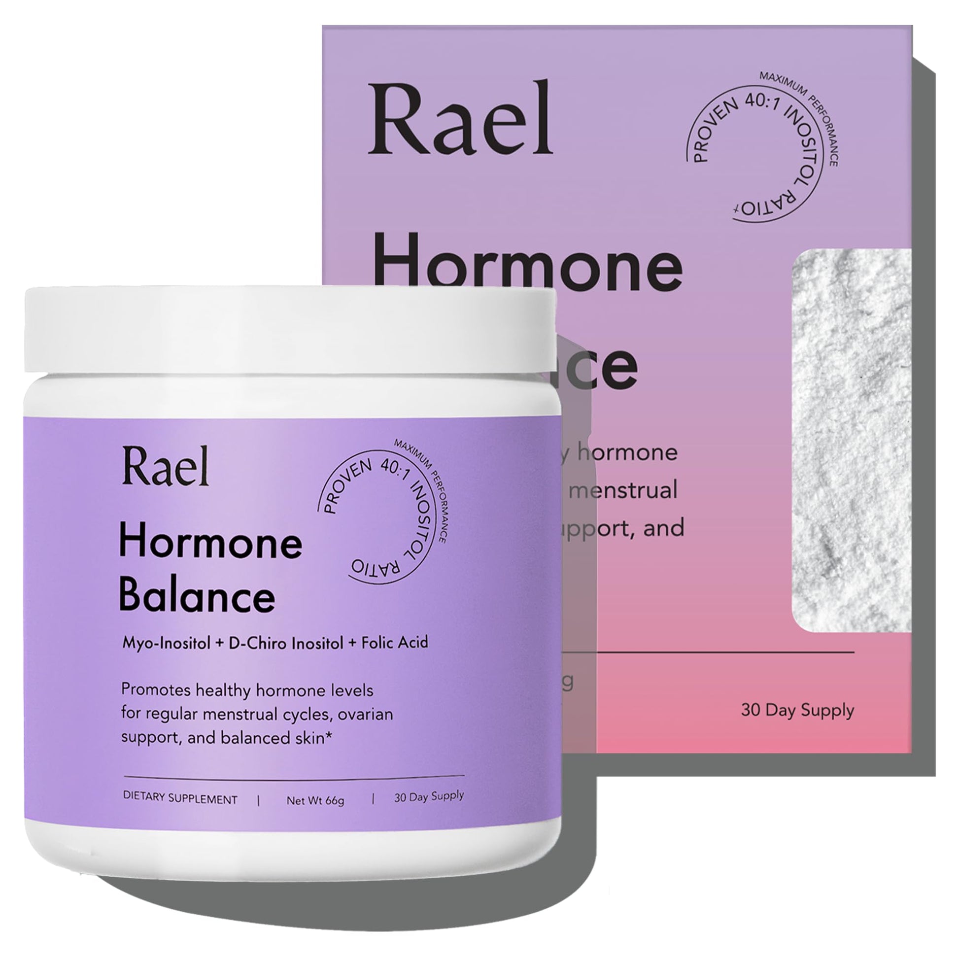 Rael Hormone Balance for Women Inositol Supplement, Powder, 2.3 Ounce