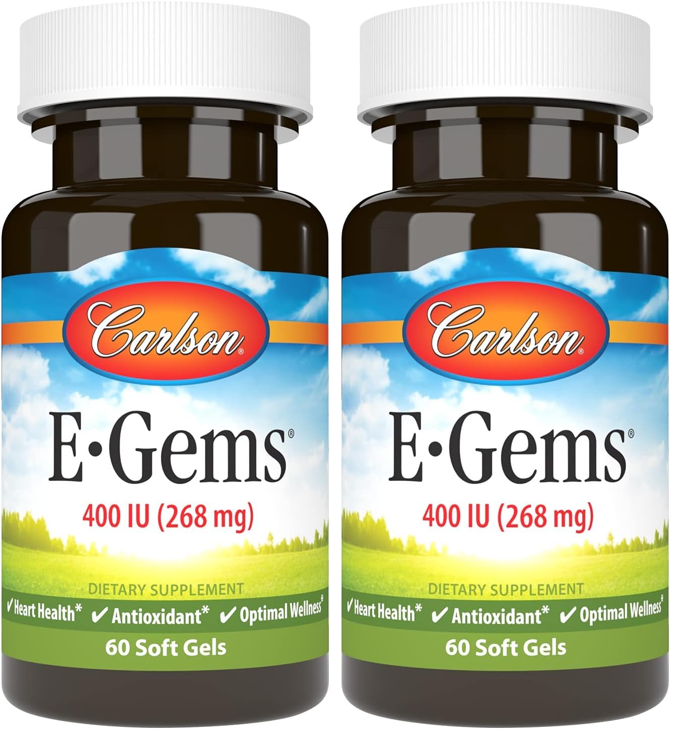 Carlson E-Gems Natural Vitamin E Softgels 120