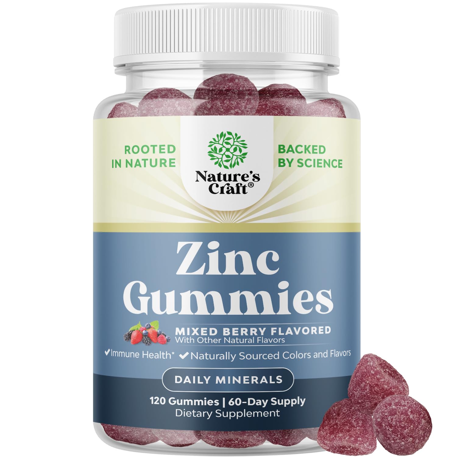 Natures Craft Zinc Gummies 120 Gummies
