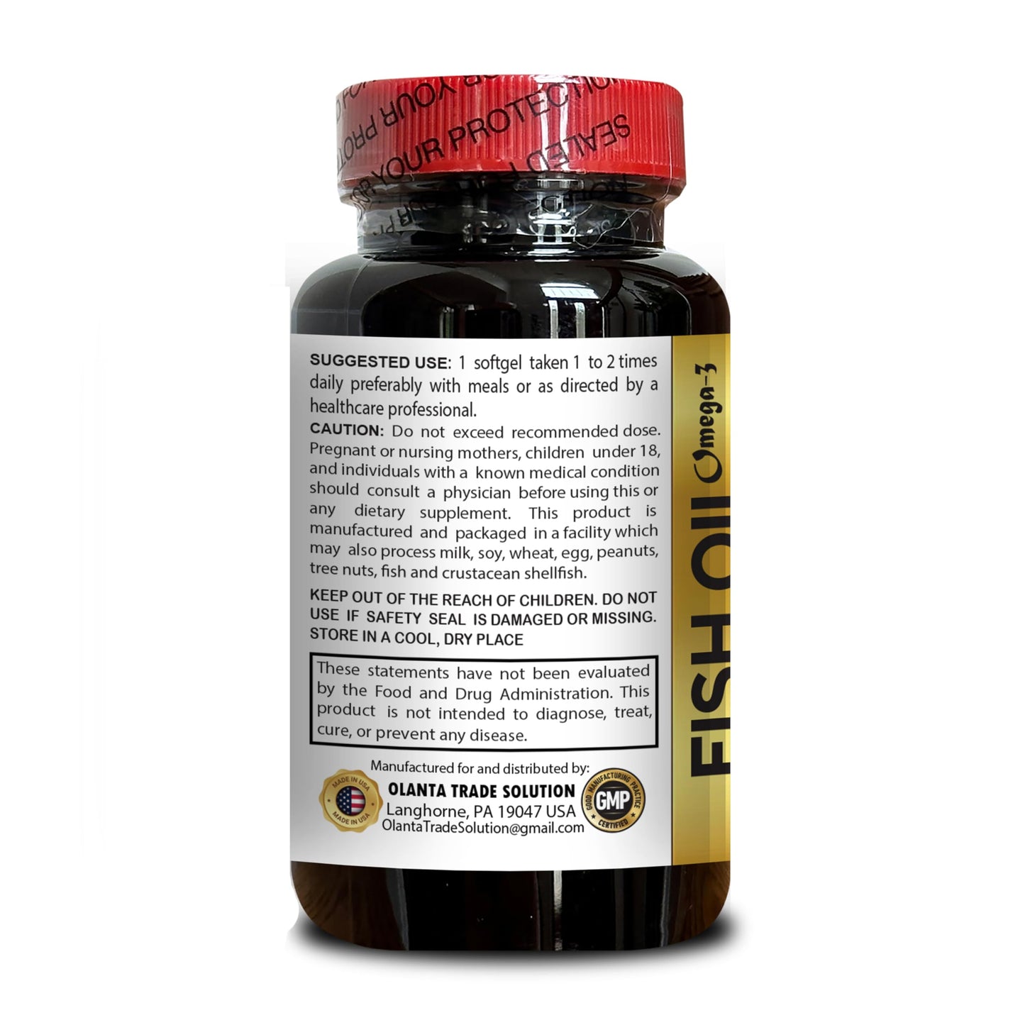 OLANTA TRADE SOLUTION Wild Alaskan Salmon Oil Capsule 60 Capsules